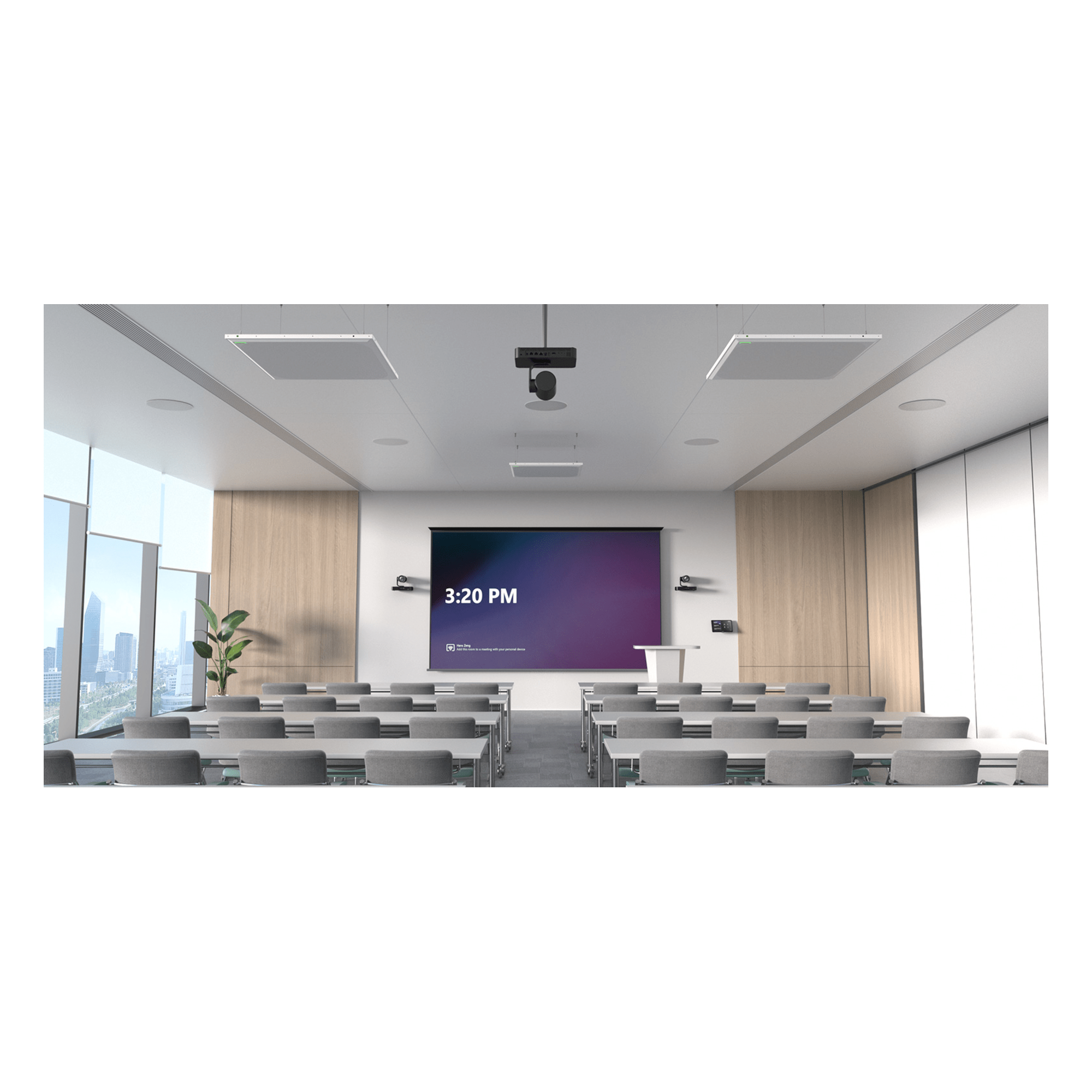 Sistema de Videoconferencia / Intel Ultra5 125H con NPU / Triple Cámara 20x Zoom Óptico / 9 Cámaras Multicámara / Compartición 4K/60fps / Panel Táctil 11.6' Full HD