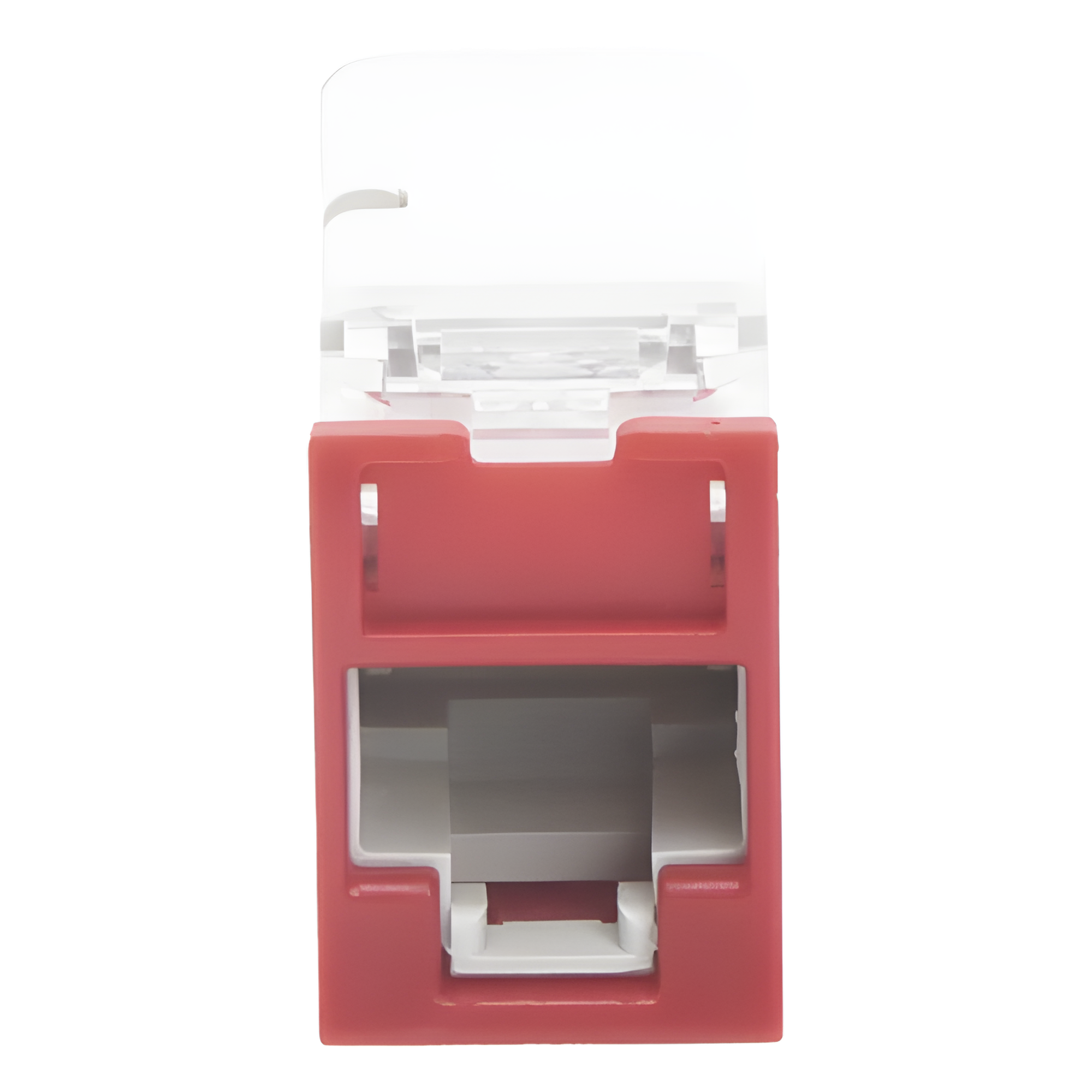 Jack UTP Categoría 6 / Montaje Híbrido Plano y Angulado / Terminación Z-Tool / IDC Diagonal / Color Rojo — SIEMON · SKU Z6-03