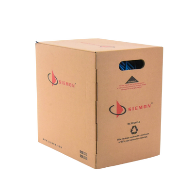 Bobina de Cable UTP Reelex, de 4 Pares, Alto Desempeño Cat6, PVC (CM), Color Azul, 23 AWG, 305 Metros (1000 Pies)
