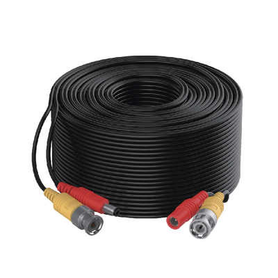 Cable Coaxial Siames / Mini RG59 + Alimentación / 20 m (65.6 ft) / CCA / 1080p a 4K / Interior y Exterior — HIKVISION · SKU DS-1LH1S2C-20