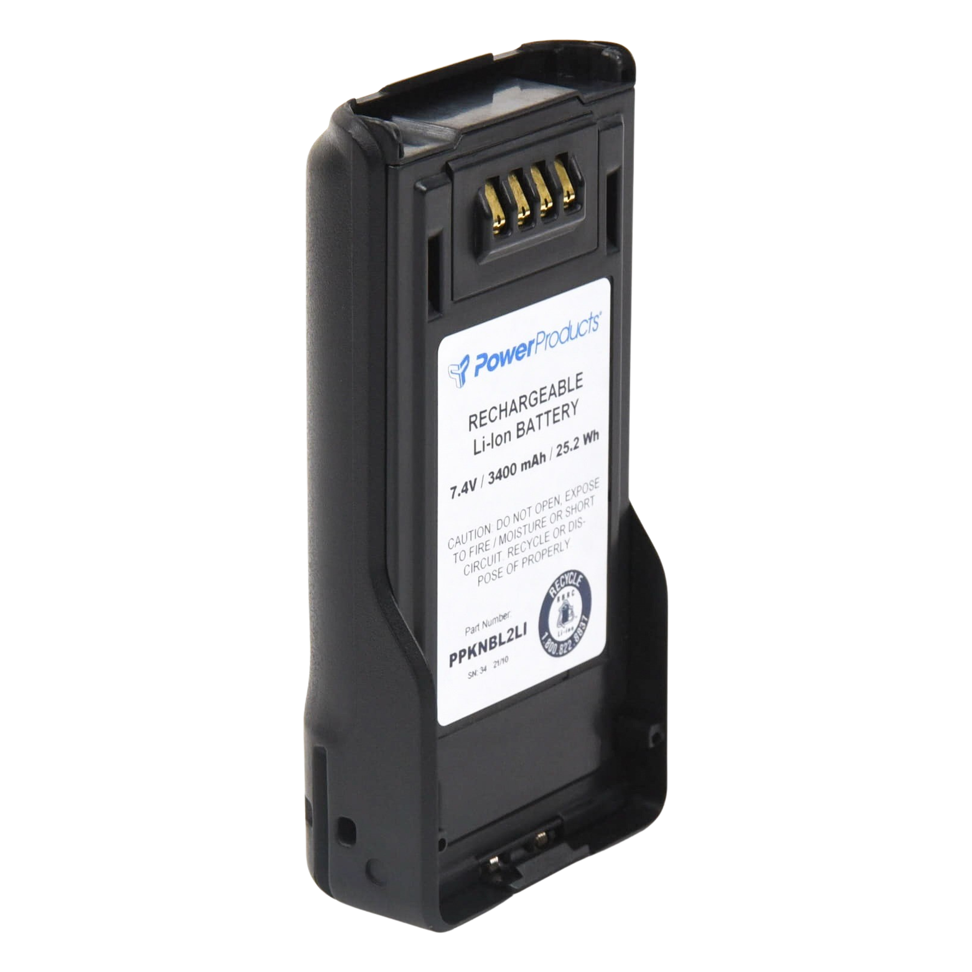 Batería Li-Ion / 3400 mAh / IP67 / Celdas Japonesas / Estándar Militar / Radios Kenwood NX-5200/5300/5400