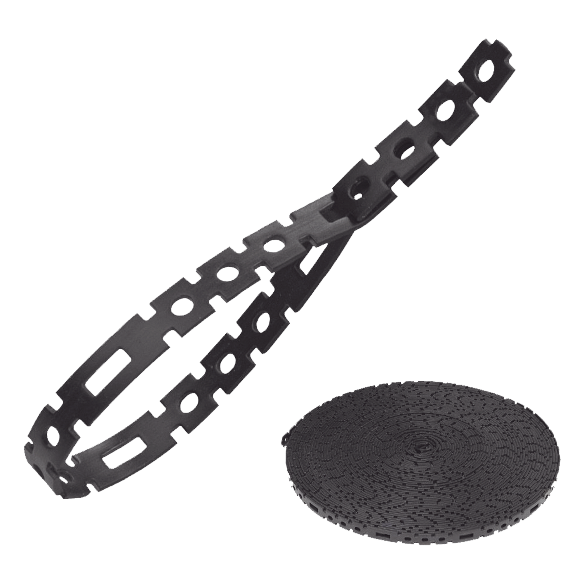 Rollo de Amarre para Cable / Nylon de Alta Resistencia / 18 kg (40 lb) / 23 m (75.4 ft) / Bloqueo Automático / Diámetro Máx 7.3 m (23.8 ft) — KLEIN TOOLS · SKU 450-700