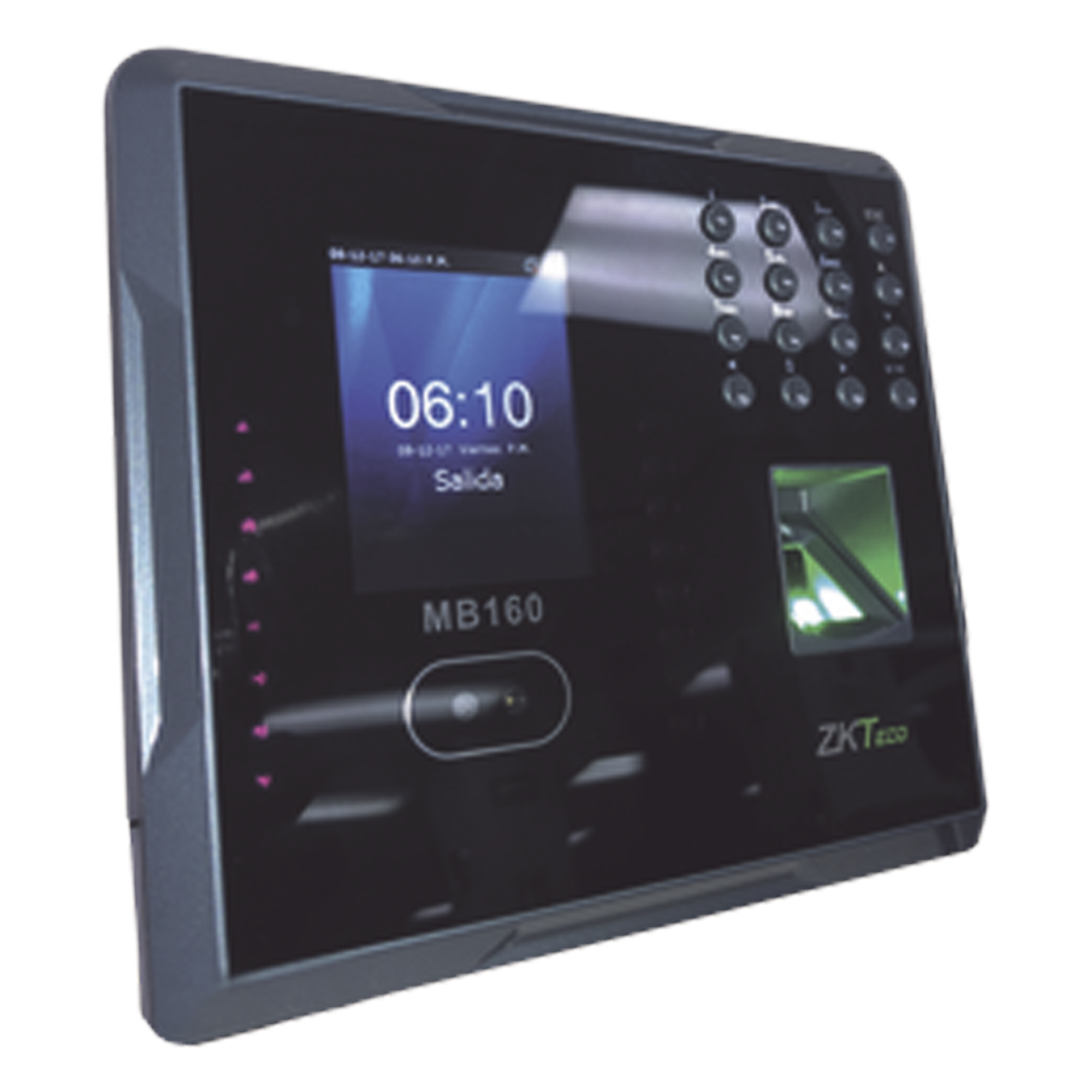 Terminal Biométrica Facial / 1,500 Usuarios / Pantalla 2.8" / TCP-IP USB / Control 1 Puerta / ADMS — ZKTECO · SKU MB160ID