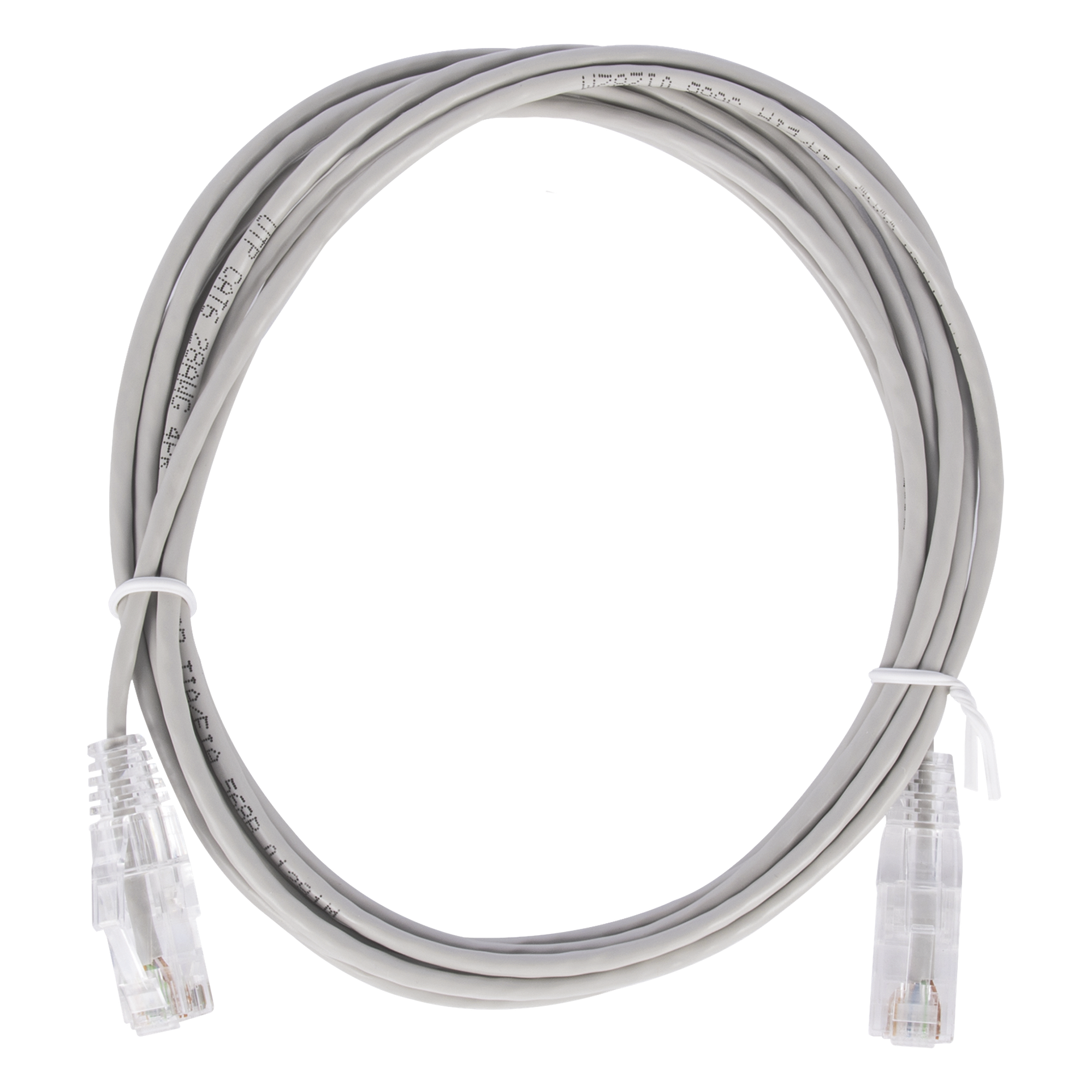 Cable de Parcheo Slim UTP Cat6 / 2 m (6.56 ft) / 28 AWG / 1 Gbps / RJ45 / Gris — LINKEDPRO BY EPCOM · SKU LP-UT6-200-GY28