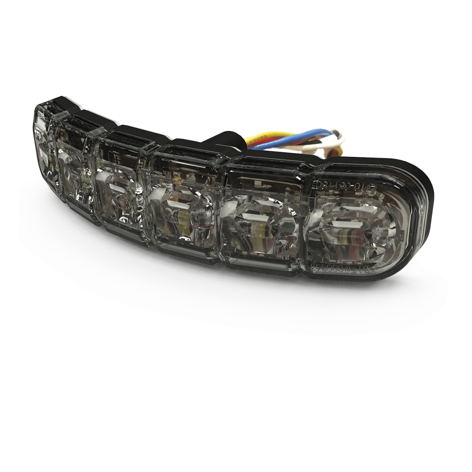 Luz Auxiliar de 12 LED, Rojo /Blanco, Lente Transparente