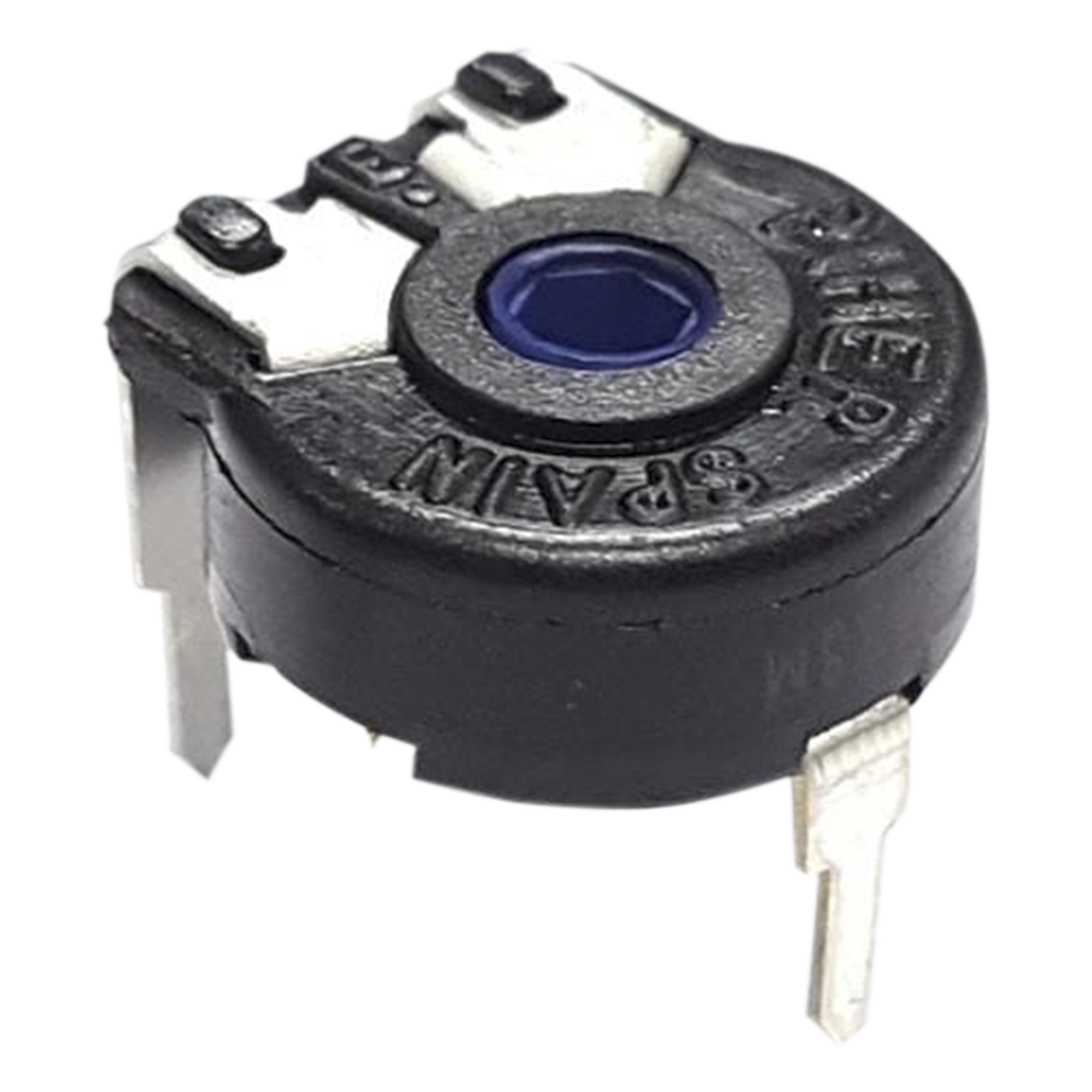 Potenciómetro de Carbón / 50 kΩ / 0.15 W / 10 mm / Montaje Horizontal / Ajuste Vertical / IP54 — SYSCOM · SKU 531-PT10V-50K-S