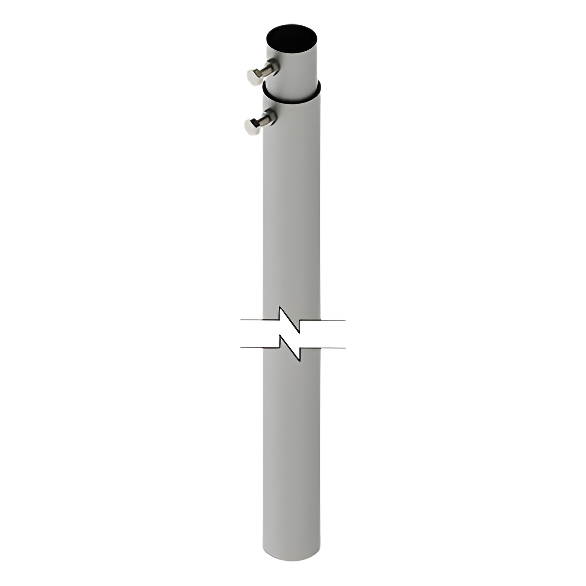 Mástil Telescópico / 6 m (19.7 ft) / Tubo Galvanizado Calibre 20 / Carga Máxima 6 kg / 2 Secciones de 3 m (9.8 ft) — SYSCOM TOWERS · SKU SLM-6
