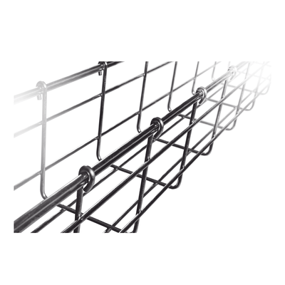 Charola Tipo Malla / 105 mm x 100 mm / Acabado Electro Zinc / Tramo 3 m (9.8 ft)
