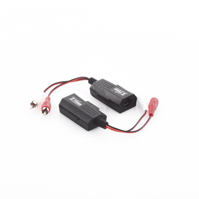 Balun Extensor de Audio Analogo Estereo RCA a RJ45 / Distancia 800 Metros (2625 Pies) / Cable CAT5-6 / Conector 100% Cobre / Protección TVS, Calidad Premium