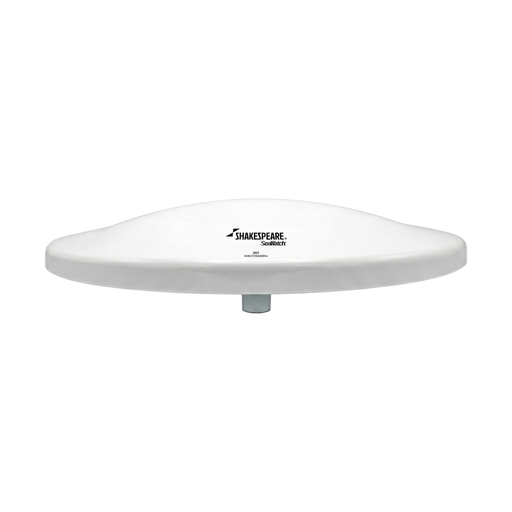 Antena Marina TV / HDTV / VHF 47-230 MHz y UHF 470-695 MHz / 360° Omnidireccional / Amplificador 30 dB / Conectores F / 12V-110V — SHAKESPEARE · SKU 3019