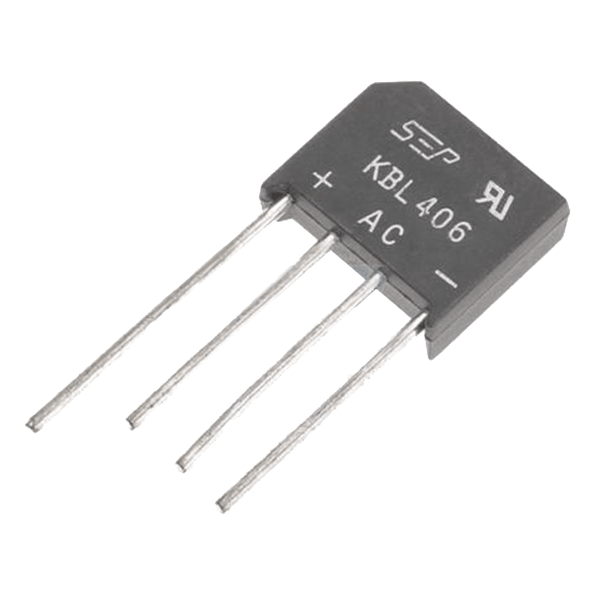 Puente Rectificador de Silicio / 4 A / 600 V / Monofásico / Encapsulado KBL — SYSCOM · SKU KBL-406G
