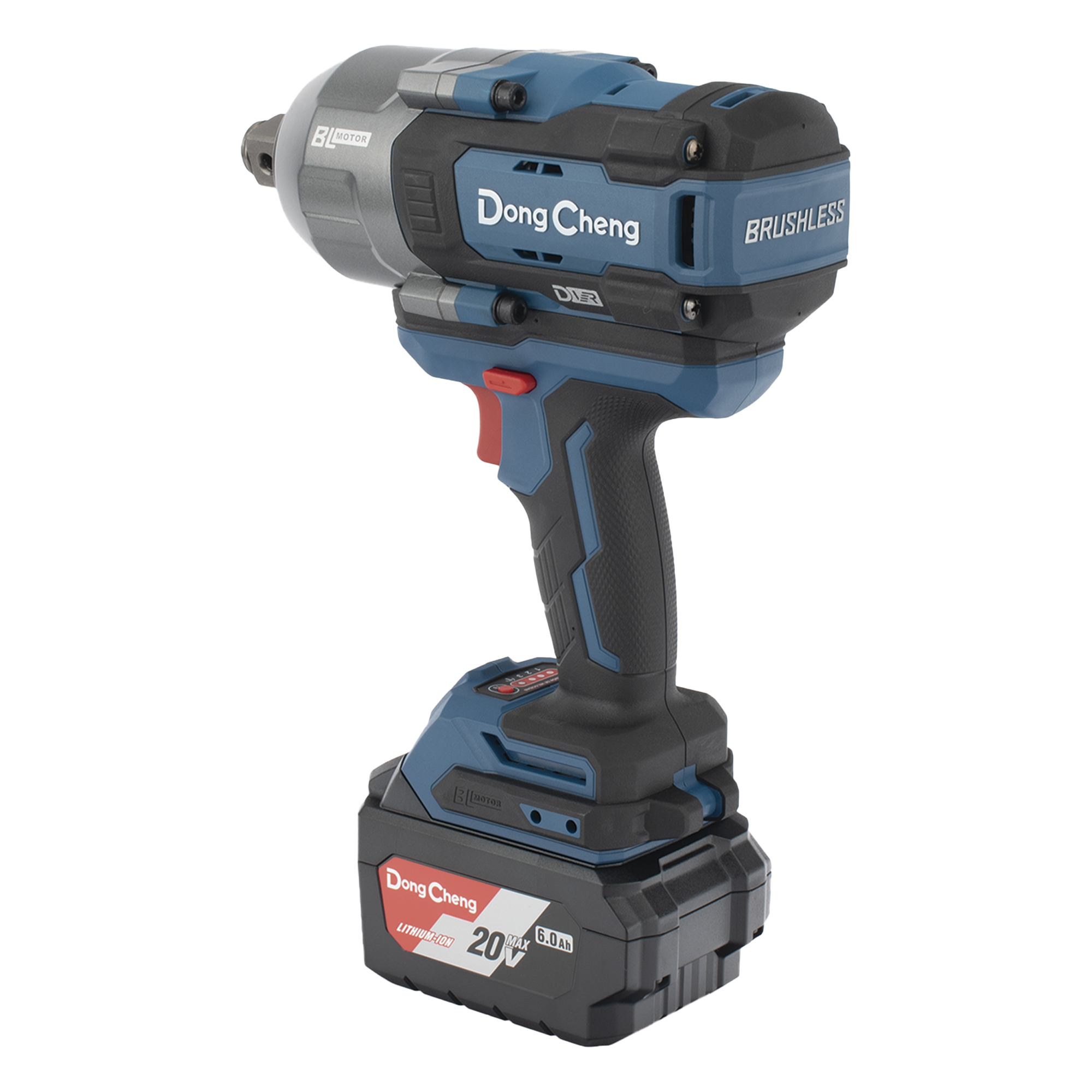 Llave de Impacto Inalámbrica / 20V / Entrada 3/4 in / Par Máximo 1700 Nm / 3 Velocidades / 2 Baterías 6.0 Ah