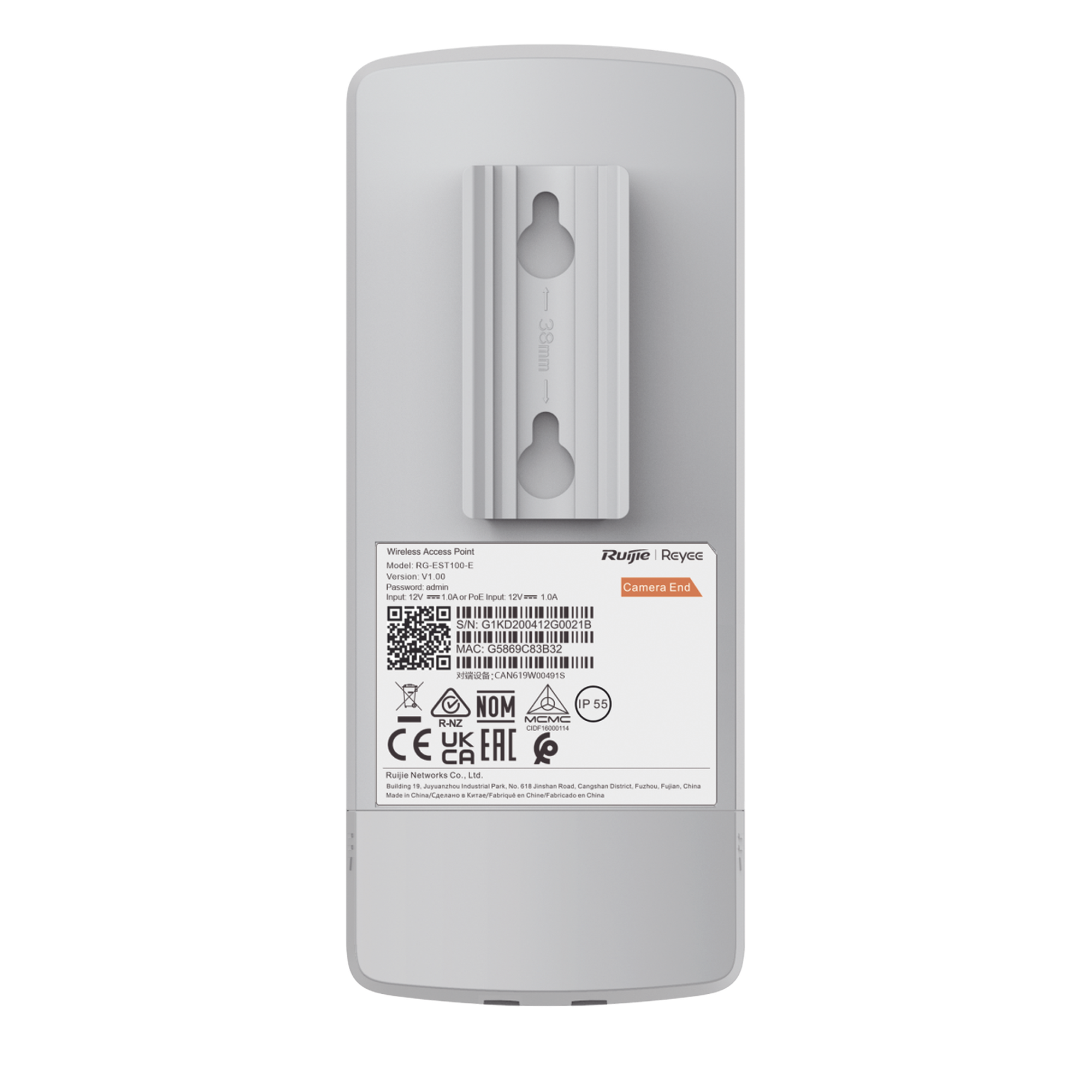 Kit Enlace Inalámbrico / 2.4 GHz / 300 Mbps / Alcance 500 m (1640 ft) / IP55 / 2x2 MU-MIMO / Dual LAN