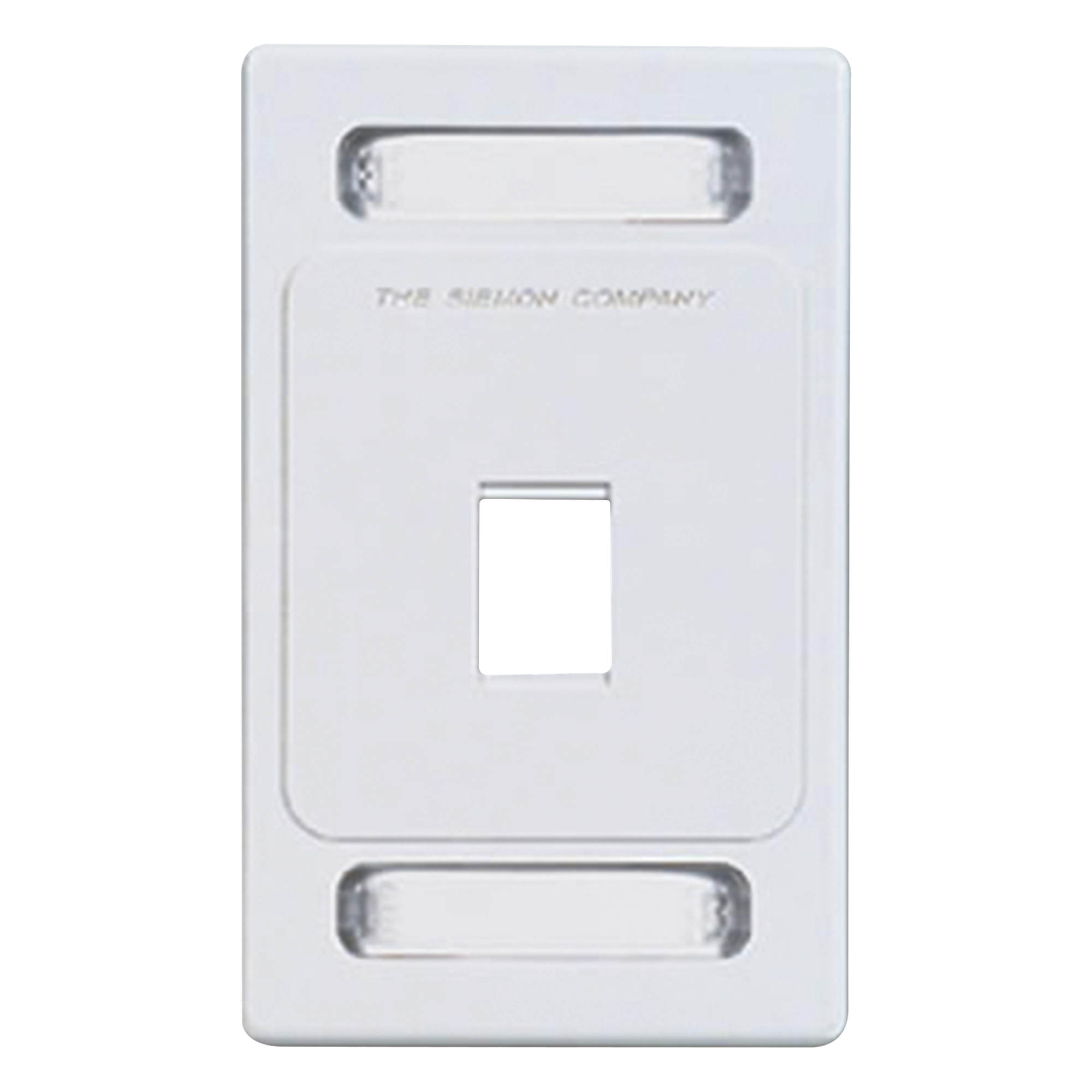Placa de Pared Keystone / 1 Salida / 6 Puertos MAX / Instalación Frontal o Trasera / Color Blanco — SIEMON · SKU KFP-S-01-02S