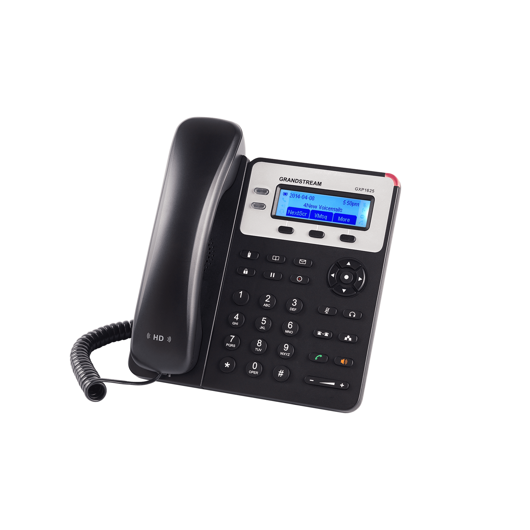 Teléfono IP / 2 Líneas SIP / Audio HD / PoE / Conferencia 3 Vías / Pantalla LCD 132x48 — GRANDSTREAM · SKU GXP-1625