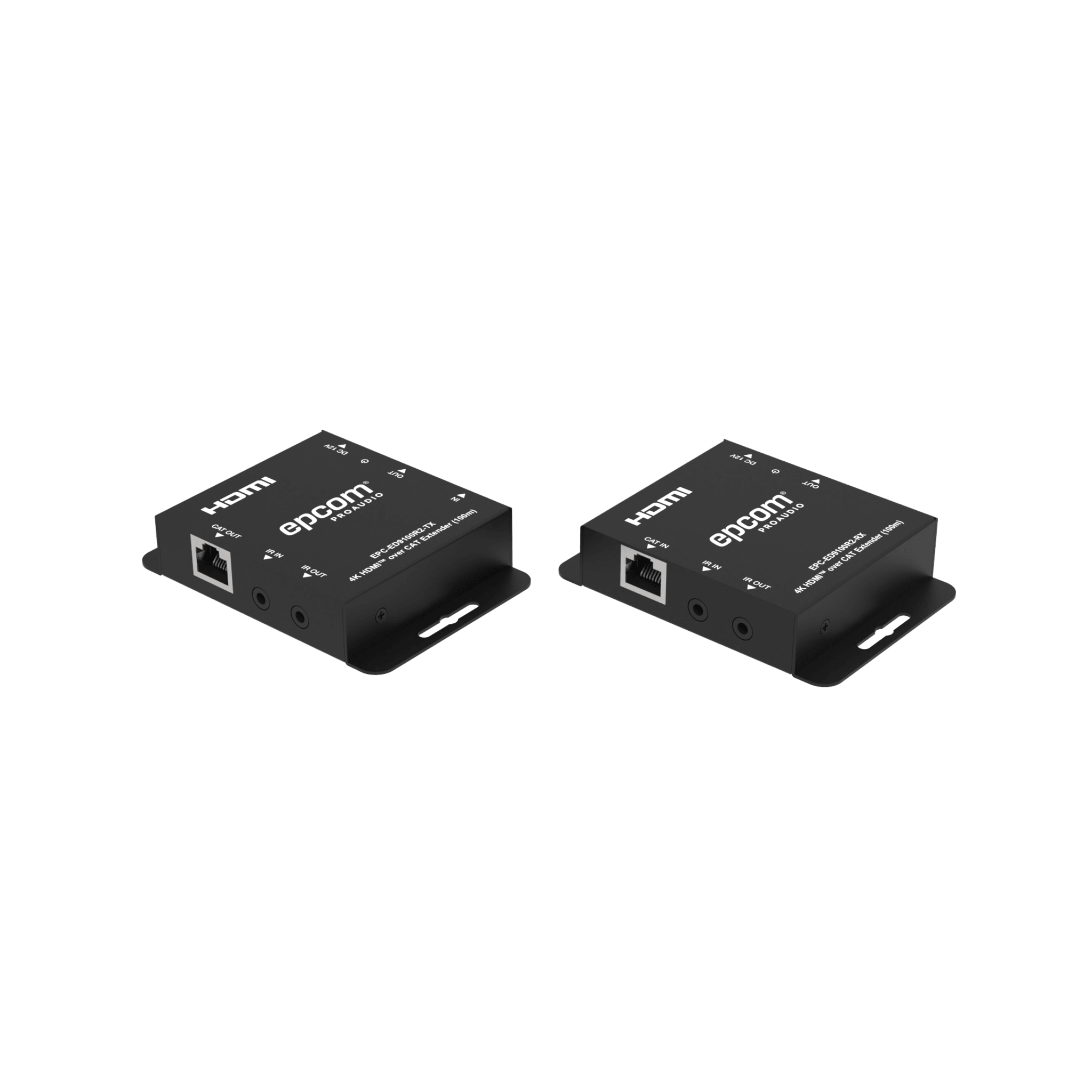 Kit Extensor HDMI | 4K30 hasta 100m | Cat6 | Transmisión sin Compresión | Soporta PoC Bidireccional | EDID y Audio 5.1CH