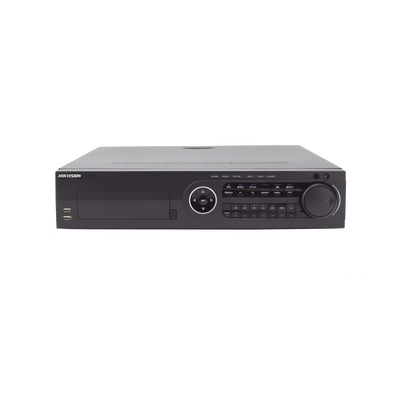 DVR 16 Canales TurboHD + 8 Canales IP / 3K / 5 Megapixel /  8 Bahías de Disco Duro / 16 Entradas de Audio Fisicas (Microfono por Separado) / Audio por coaxitron / Acusense / 16 Entradas de Alarma / POS / H.265+