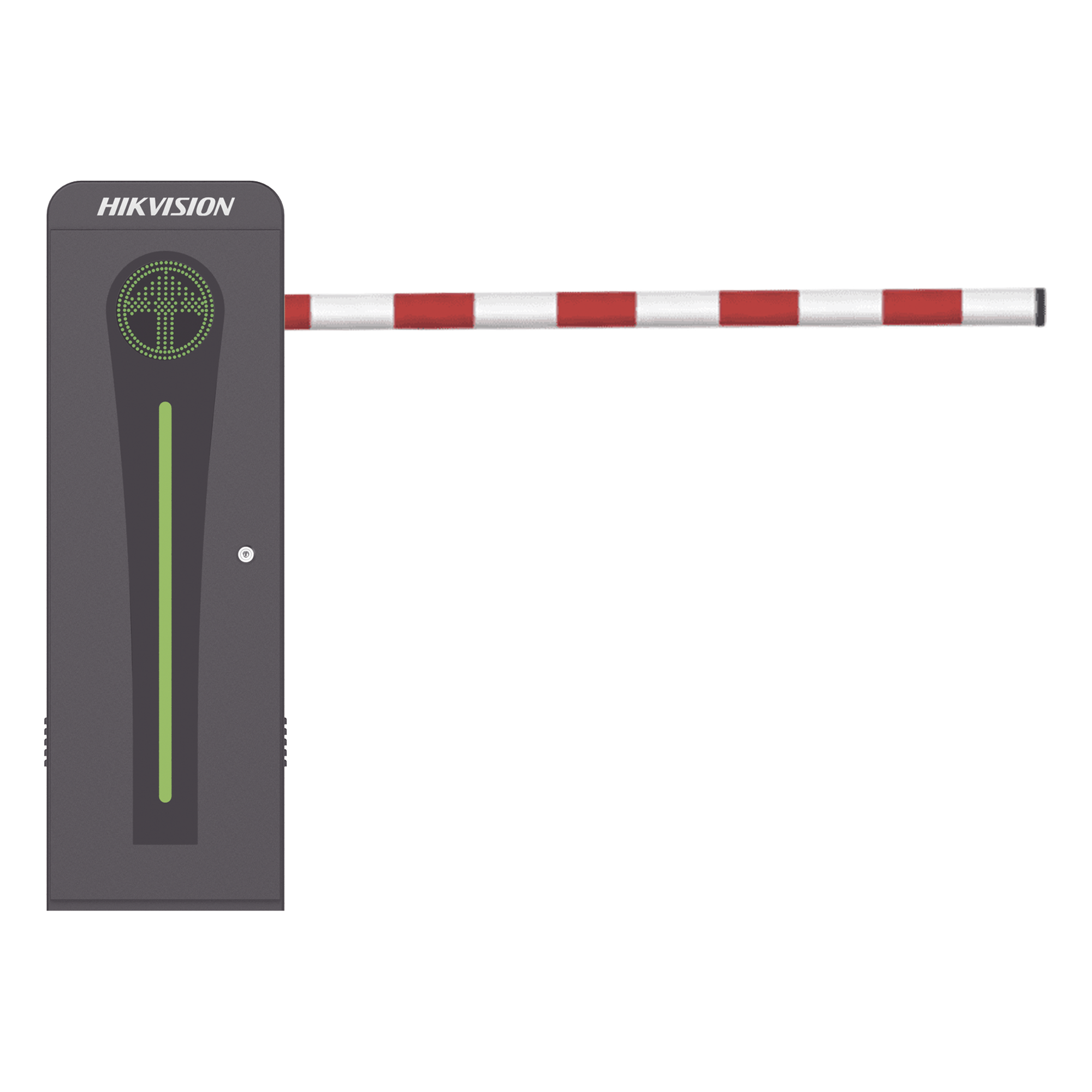 Barrera Vehicular / Brazo Abatible 4 m (13.1 ft) / Motor Brushless 24 VDC / 360 Ciclos por Hora / Semáforo Rojo-Verde / Control por Bluetooth — HIKVISION · SKU KT-320-ABAT(4MR)