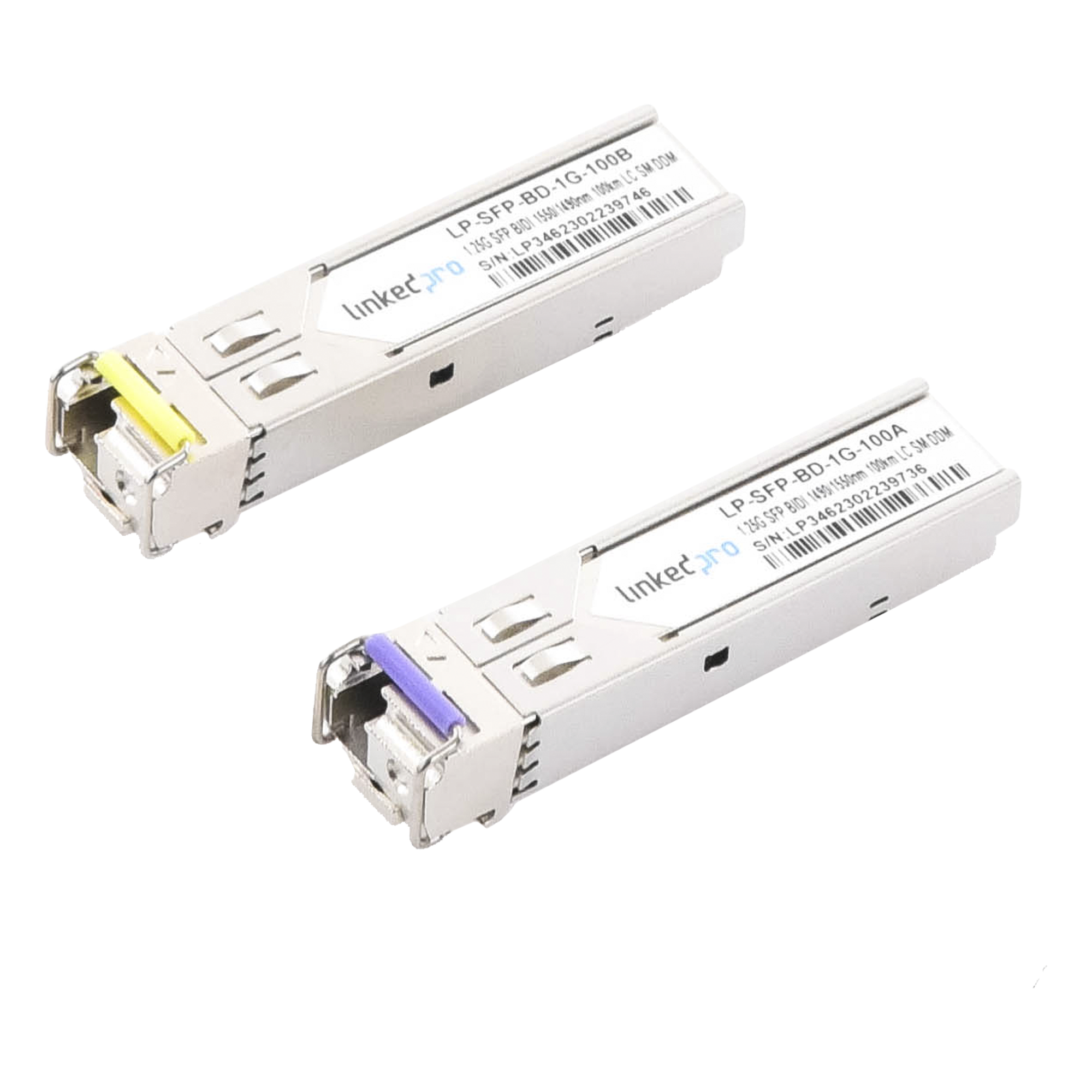Transceptor Óptico SFP Bidireccional / 1.25 Gbps / Monomodo 100 km (328084 ft) / 1490 & 1550 nm / LC/UPC Simplex / DDM — LINKEDPRO BY EPCOM · SKU LP-SFP-BD-1G-100