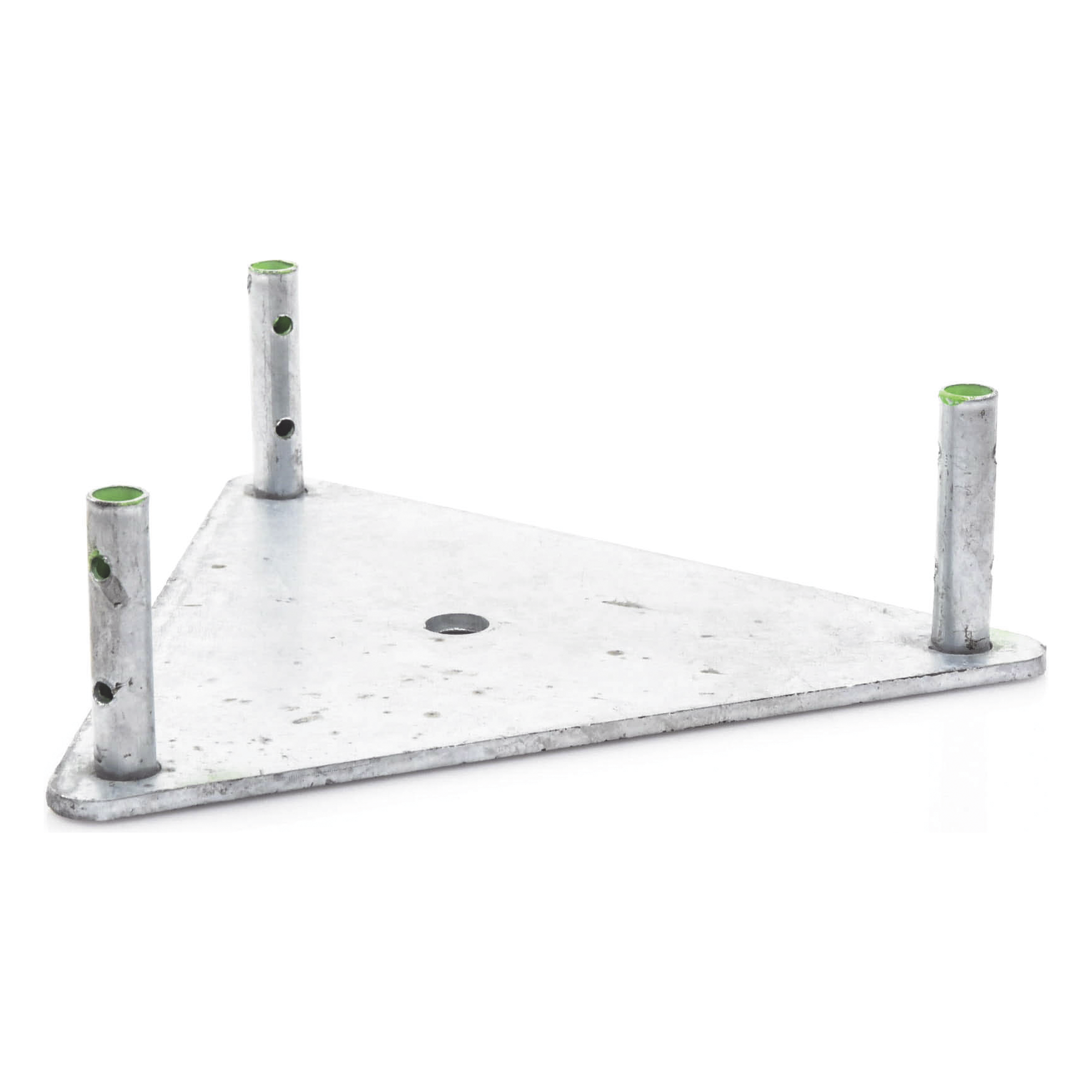 Base para Torre / Placa de Acero 1/4' / Niple 3/4' Galvanizado / Concreto Estructurado / Compatible TZ30