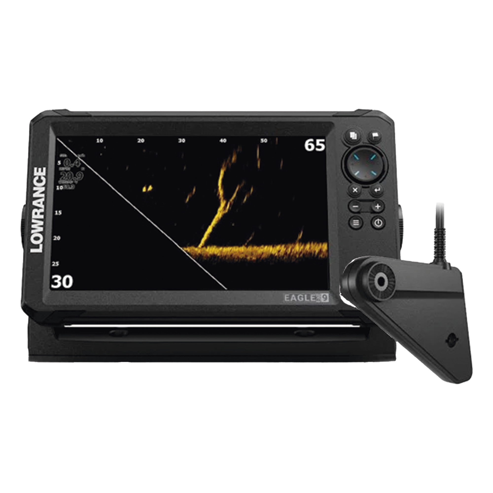 Ecosonda con Pantalla IPS / 9 Pulgadas / 4 Vistas de Sonar / DownScan Imaging / Sintonización Automática / Soporte SD — LOWRANCE · SKU 000-16130-001