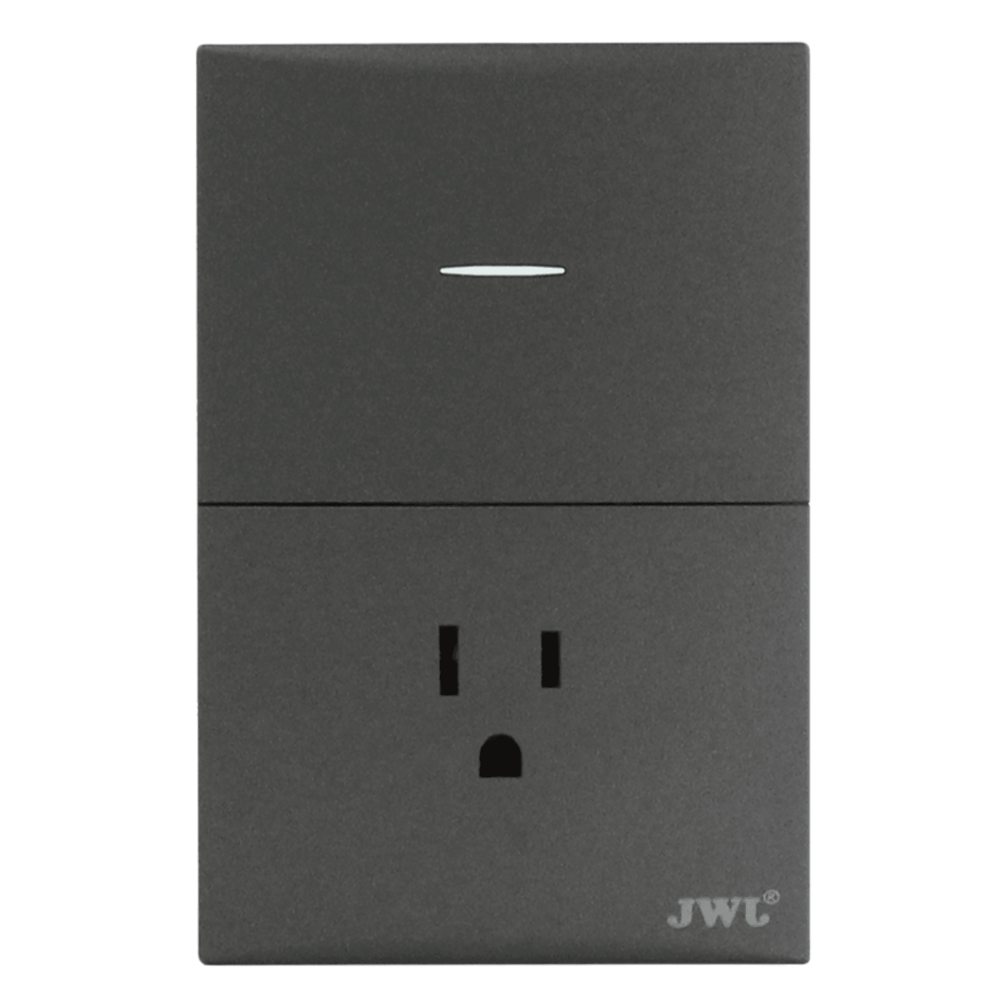 Placa con Interruptor y Toma Corriente / 127 V / 60 Hz / 10-15 A — JWJ · SKU JTL-G7744