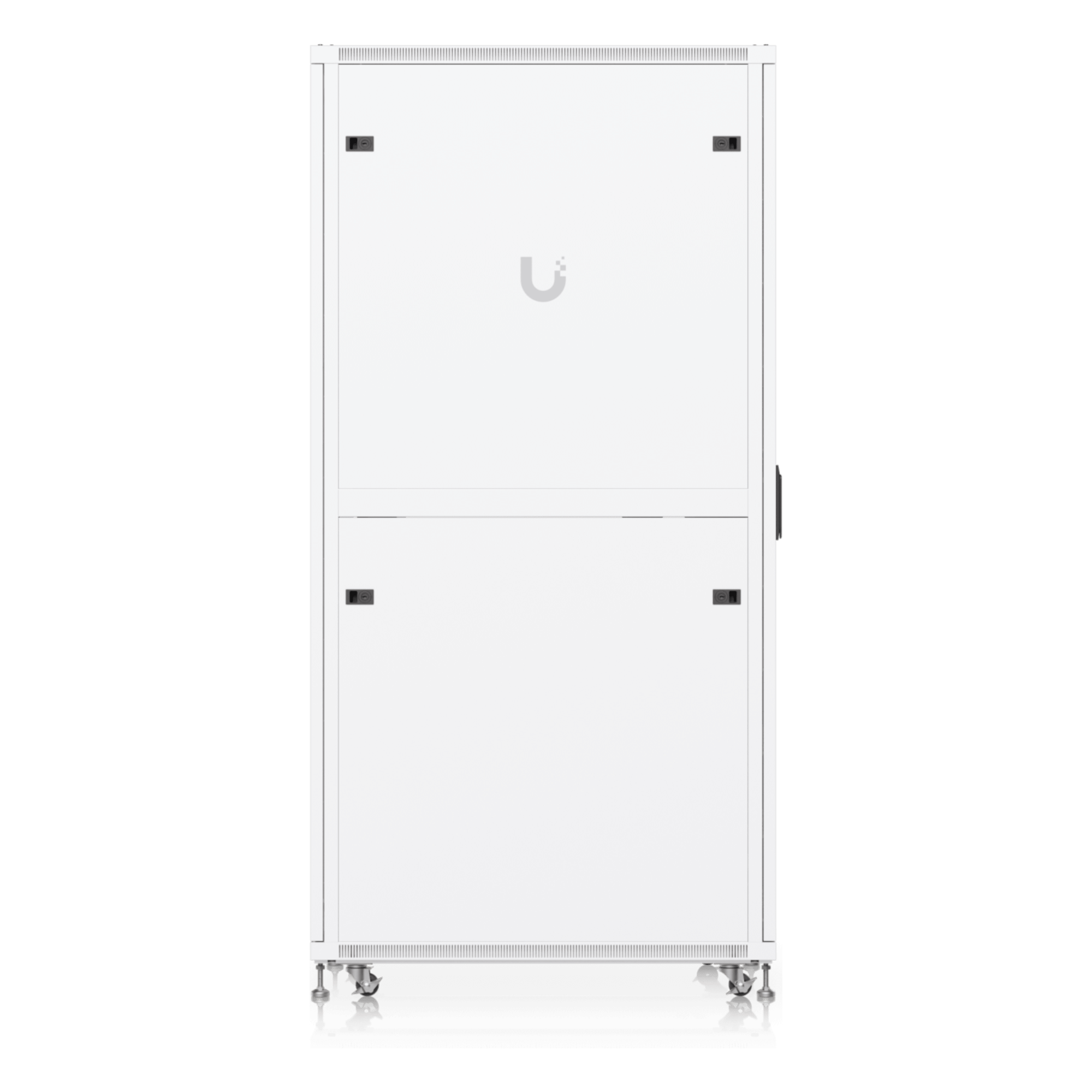 Gabinete Rack de Piso / 42U / 600 x 1000 mm (23.6 x 39.4') / Carga 800 kg (1763.7 lb) / Ventiladores con Sensor Térmico / Puerta Vidrio Templado / Ruedas Bloqueables