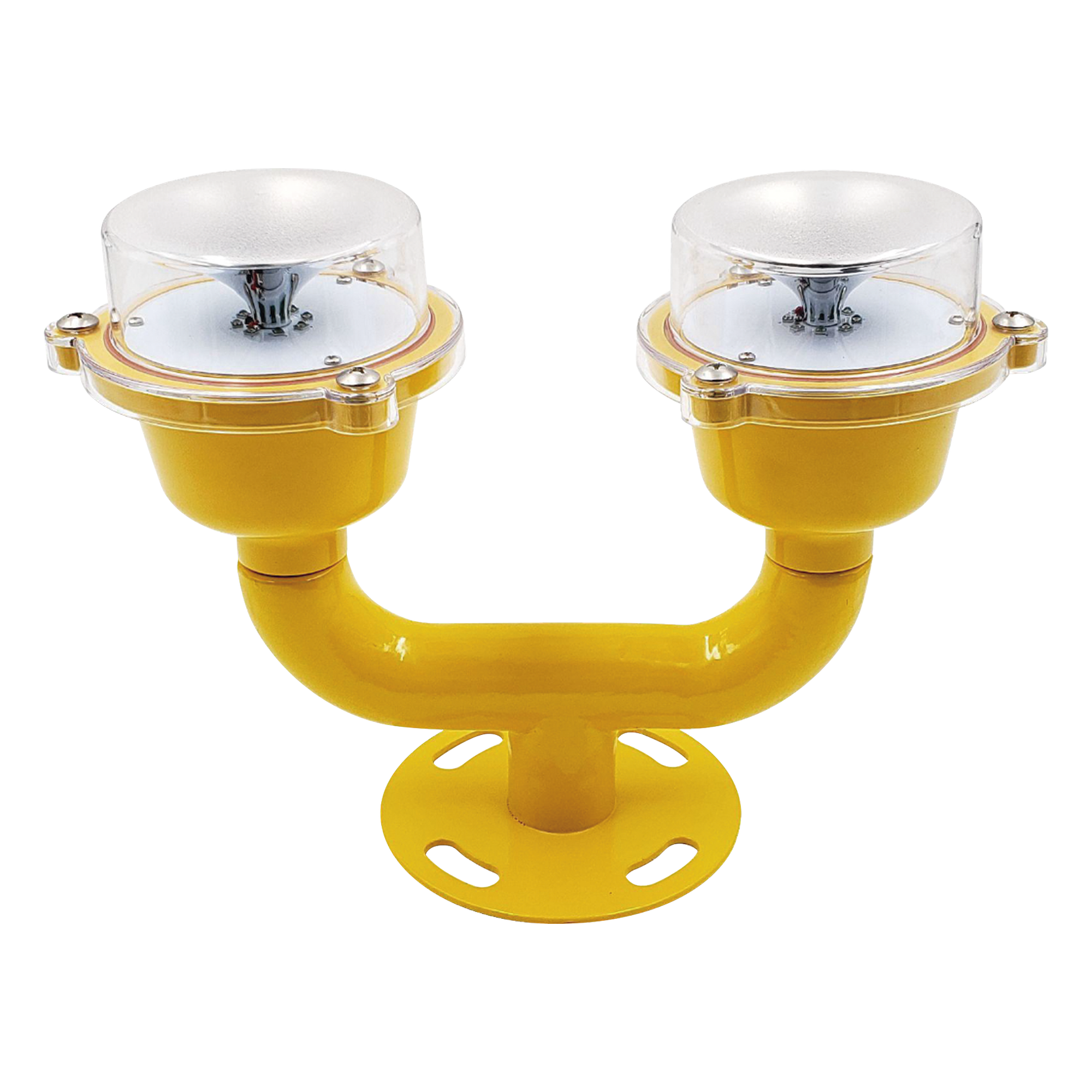 Lámpara de Obstrucción Doble color Rojo / IP65 / Luz fija o parpadeante / Voltaje de Operación 110 AC / 220 AC