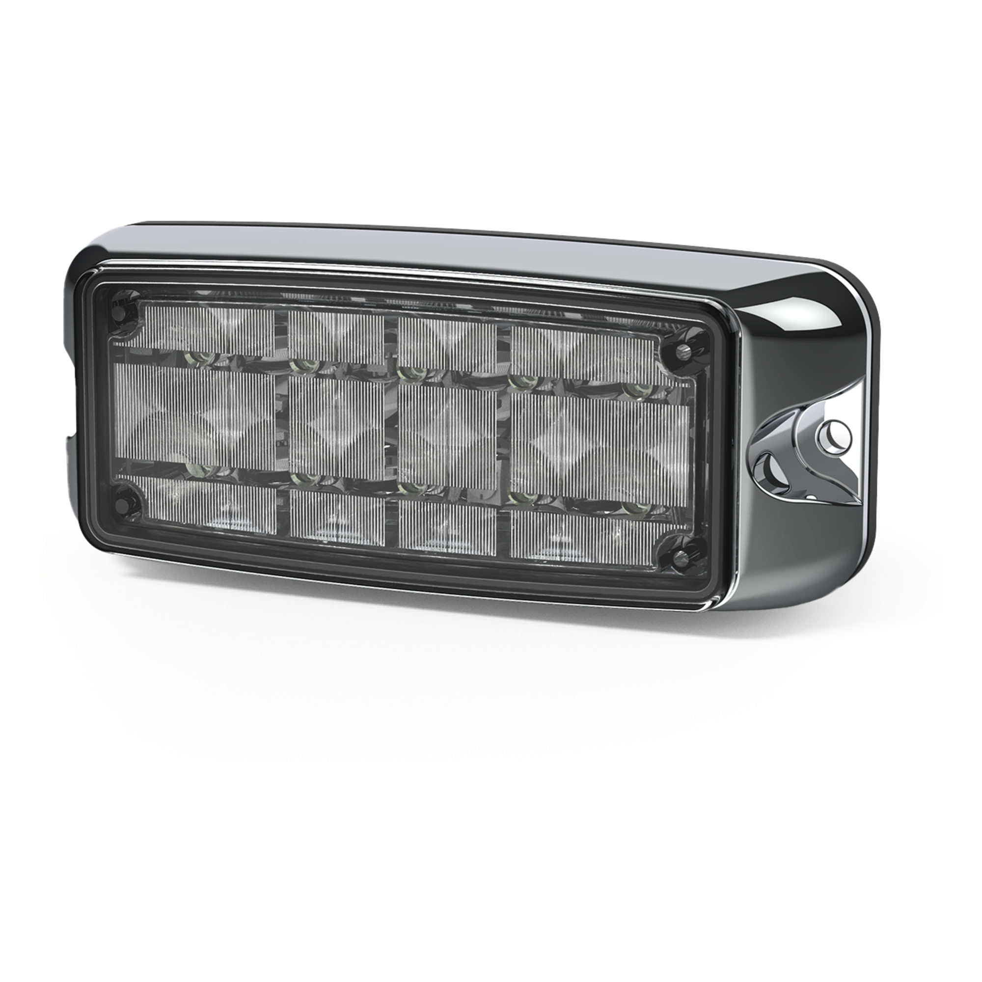 Luz LED de Advertencia / 10 LED / Doble Color Rojo/Claro / 5 x 2 Pulgadas / Montaje Superficial / 12 a 24 VDC / IP Exteriores — ECCO · SKU CD4080RW