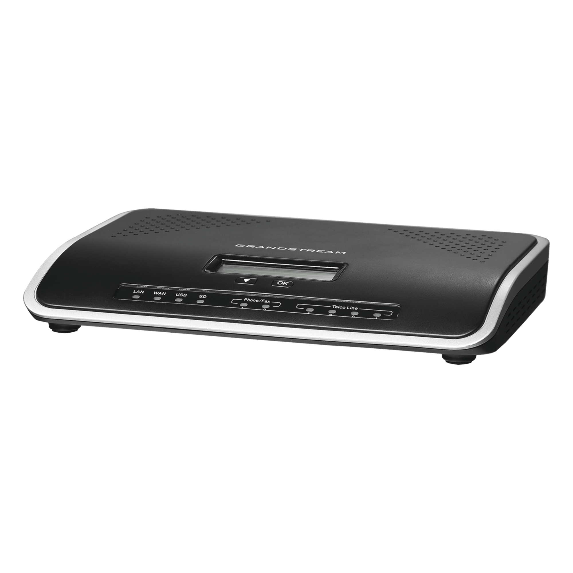 Conmutador IP-PBX de 2 puertos FXO + 2 FXS, 30 llamadas concurrentes, 500 usuarios y doble puerto Gigabit