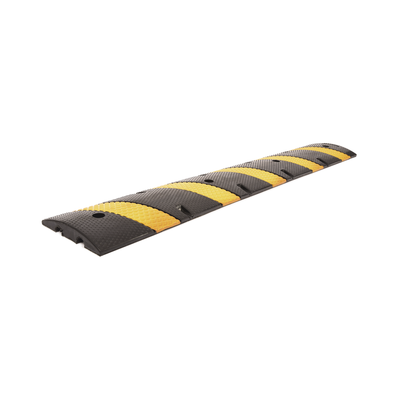 Reductor de Velocidad / 183cm (6 ft) / 5 Franjas Amarillas / Hule Reciclado / 20 Toneladas