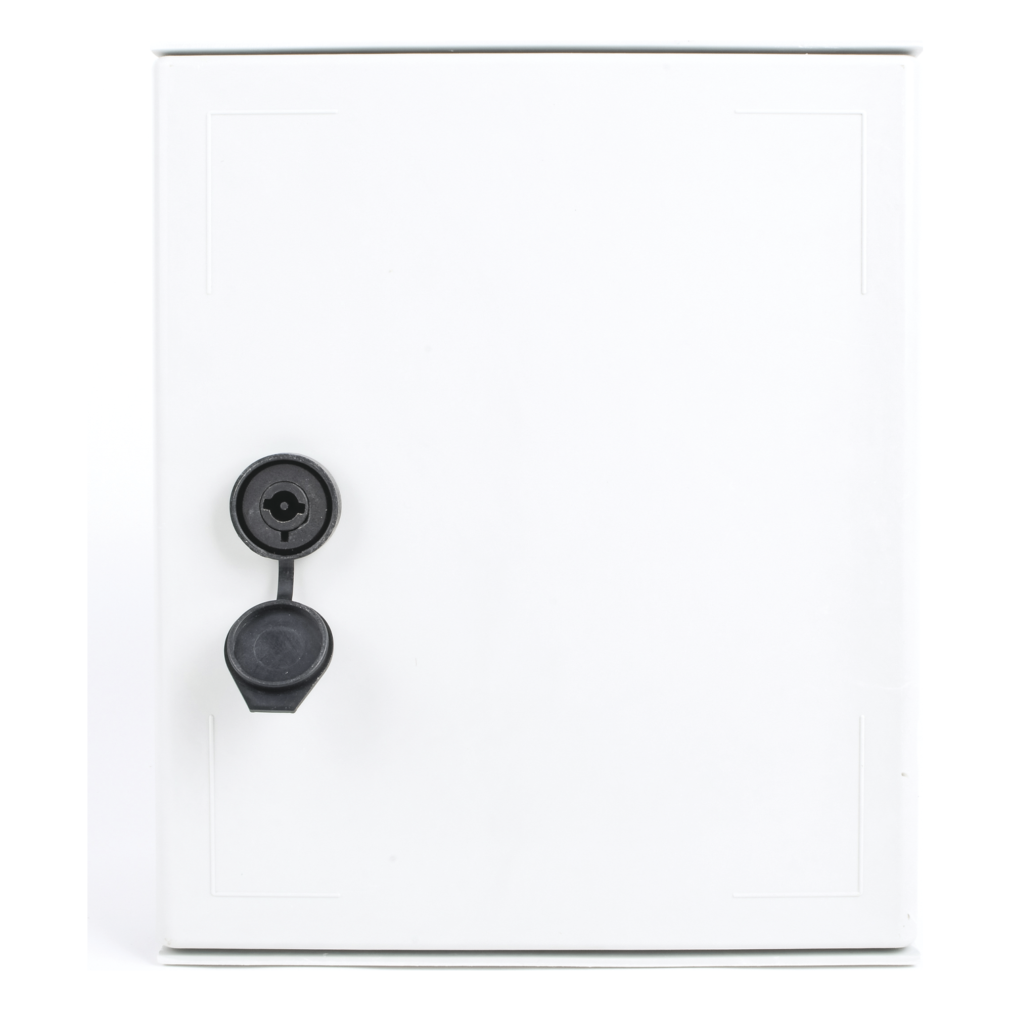 Gabinete de Poliéster / IP65 / 250 x 300 x 140 mm / Carga 30 kg / Placa Trasera Incluida / Cerradura con Llave