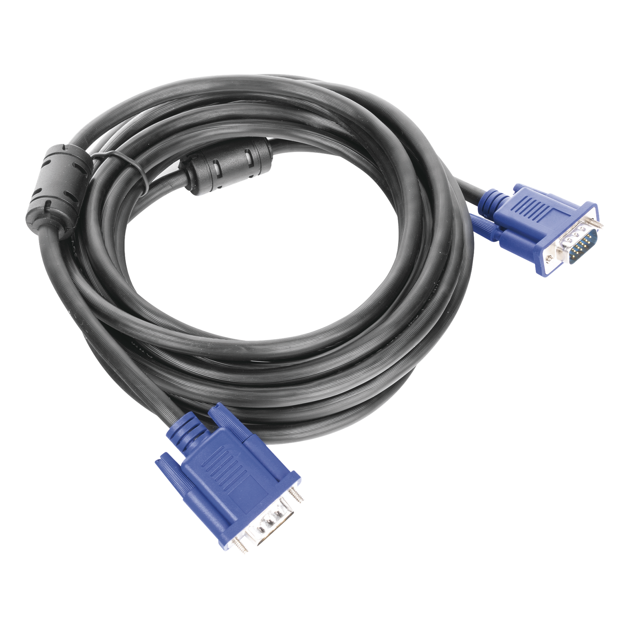 Extensión VGA / 5 m (16.40 ft) / HD15 Macho-Macho / Doble Blindaje / Full HD 1080p — EPCOM POWERLINE · SKU VGA-5M