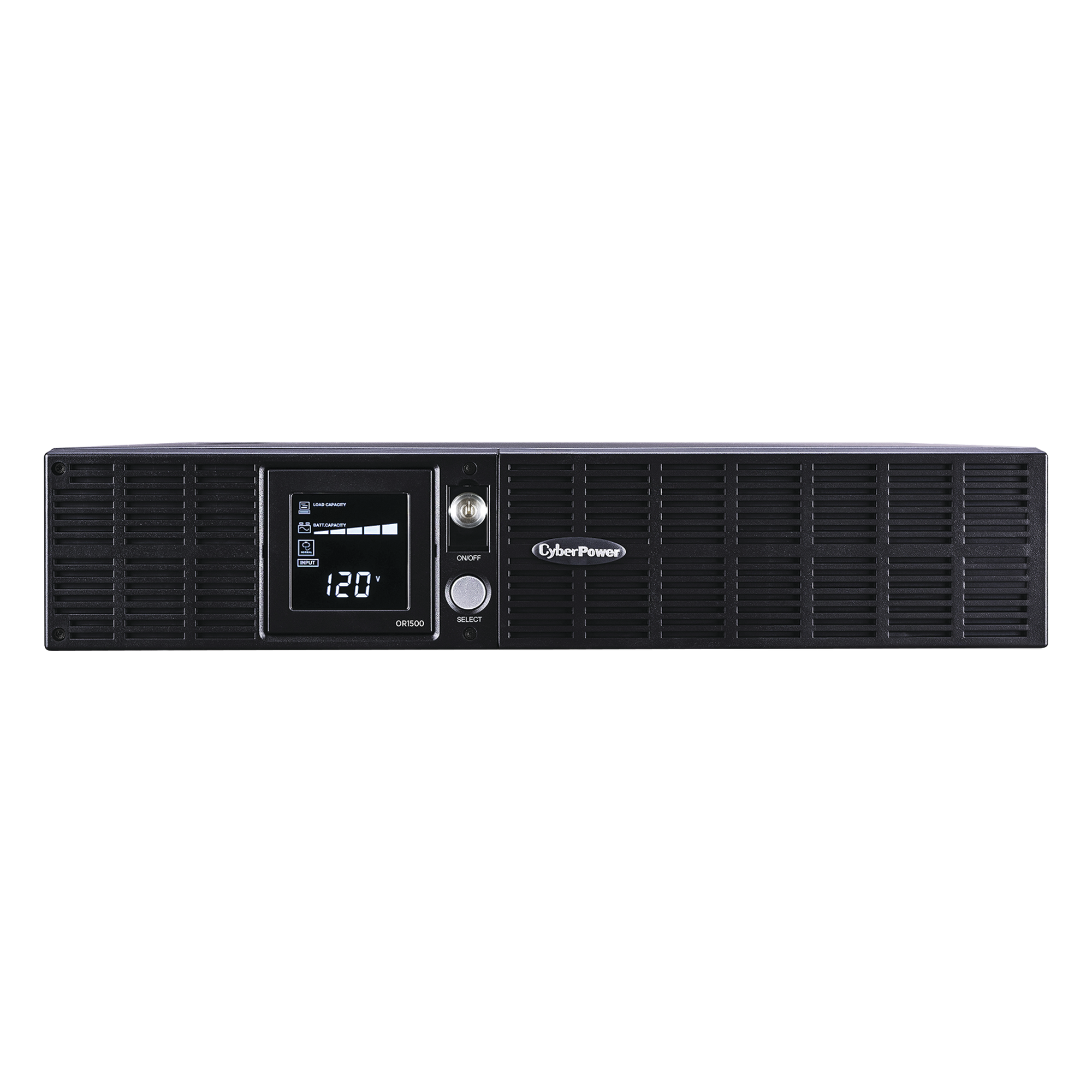 UPS Línea Interactiva / 1500 VA / 900 W / 8 Tomas NEMA 5-15R / Torre o Rack 2U / AVR Integrado / LCD Multifunción — CYBERPOWER · SKU OR1500LCDRT2U