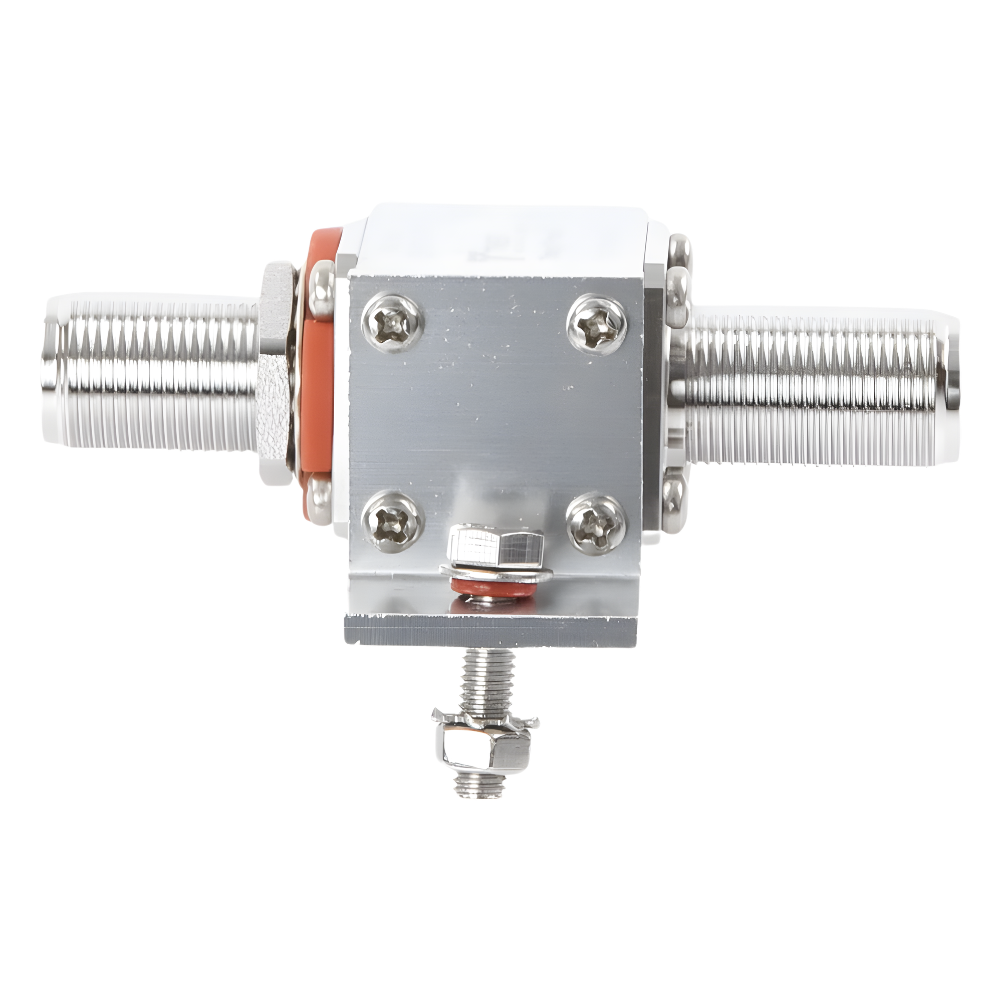 Protector Coaxial / Rango 20-1000 MHz / Potencia 375 W VHF / Conectores N-Hembra / Montaje de Tierra Universal