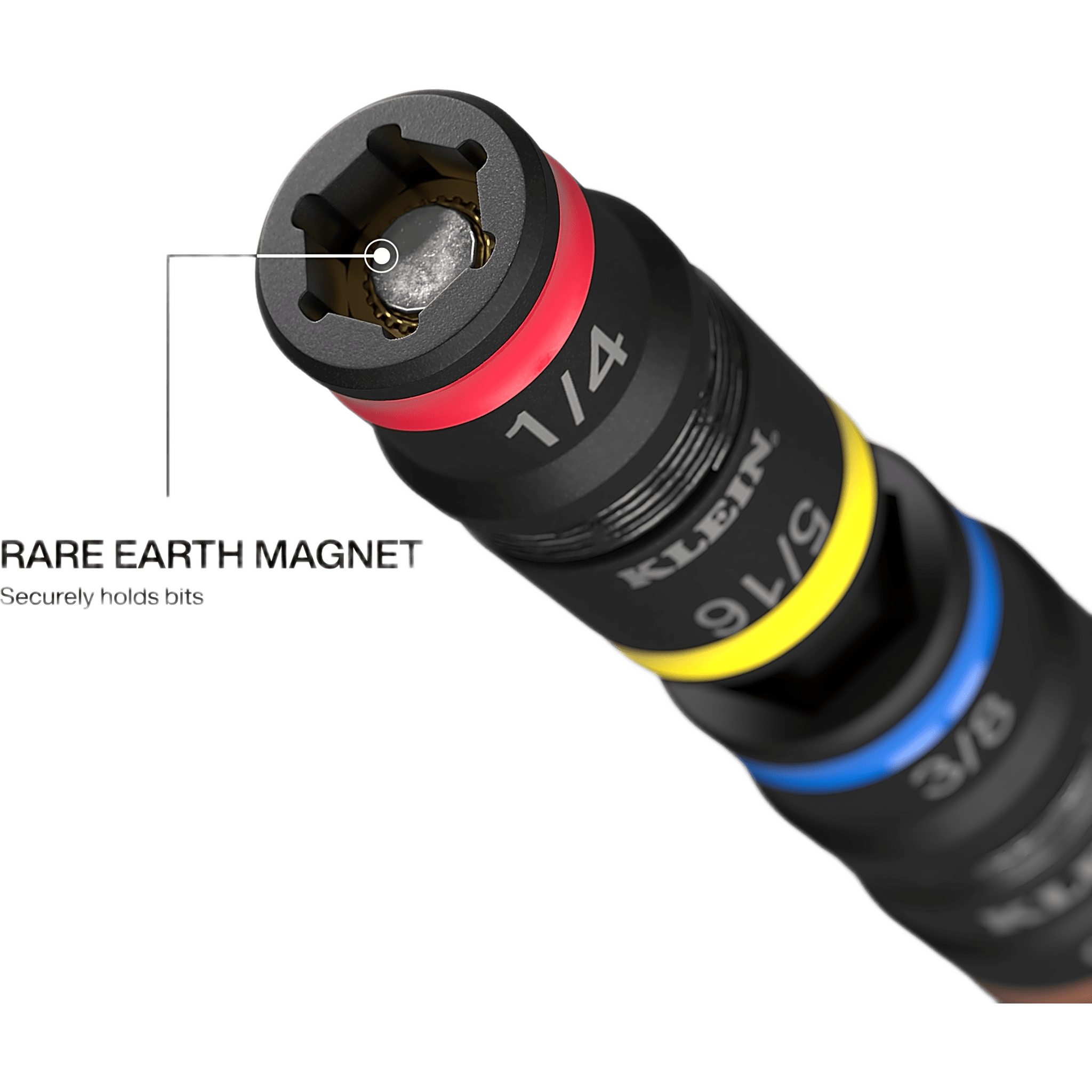 Desarmador de Impacto / 14 en 1 /  Magneto de Tierras Raras / Almacenamiento Dual / Asistencia de Torque /  Adaptador 7/8".