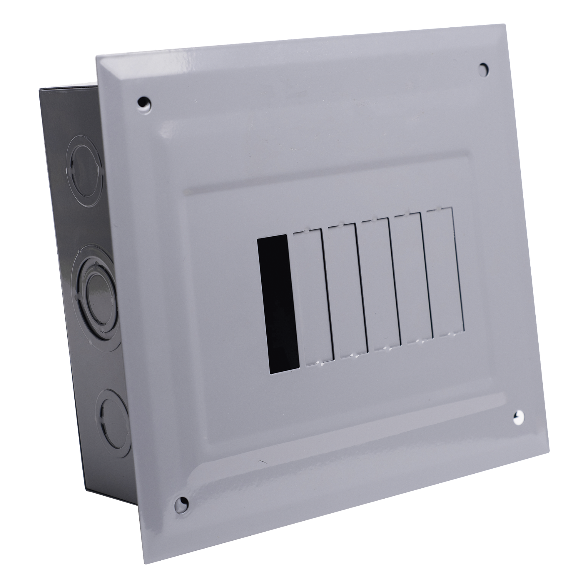 Centro de Carga Empotrable / 06 Polos / 60 A / 1 Fase 3 Hilos / 120/240 V AC / 10 kA / 205x185x75 mm (8.1x7.3x3.0 in) — CHINT · SKU C2Q06E