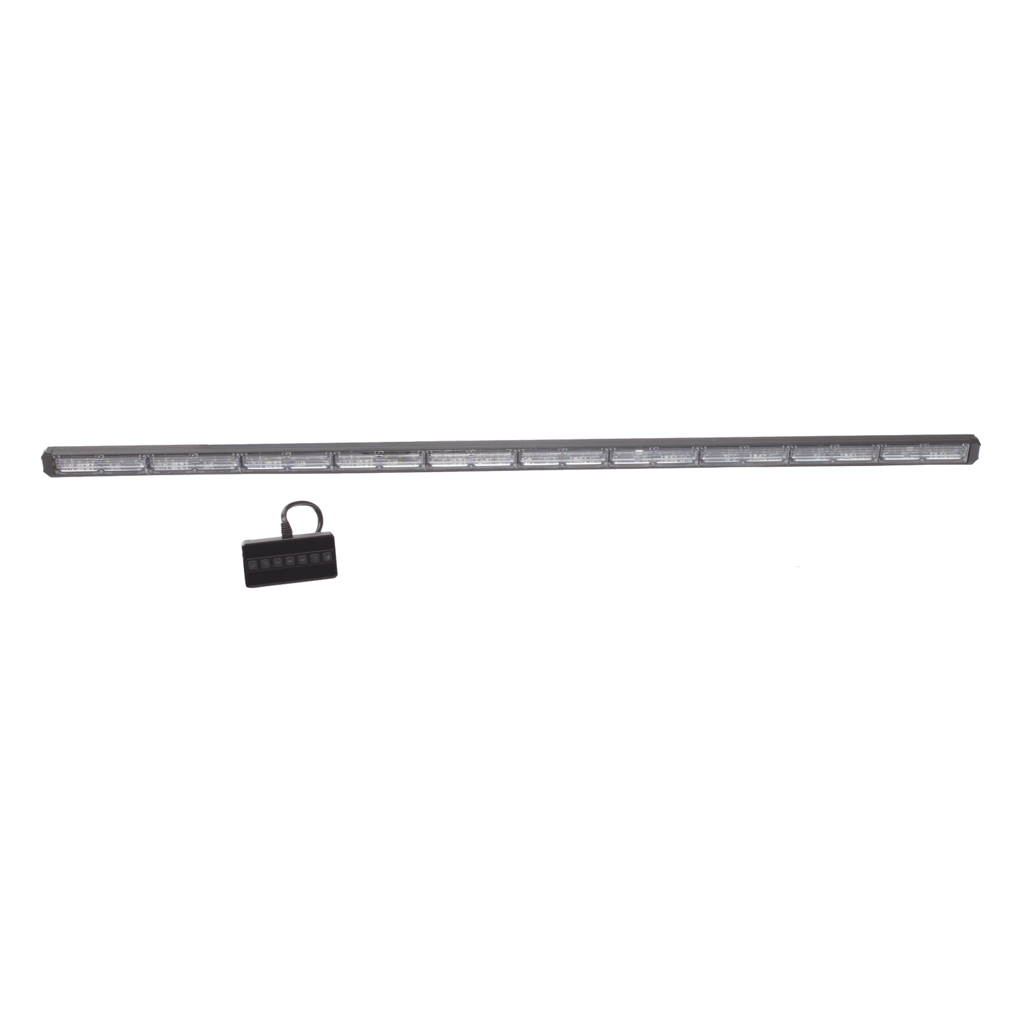 Barra de Luz de Advertencia / 10 Módulos de 6 LED / 49 Pulgadas / Ámbar / 18 Patrones de Destello / 10-30 VCC / 7.2 A / IP Resistente al Agua / Cable 10.5 m (34.4 ft) — EPCOM INDUSTRIAL SIGNALING · SKU XLT2131A