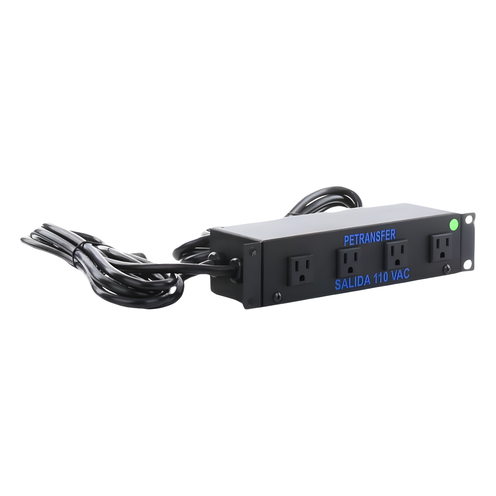 Interface de Transferencia Automática / Conmutación en 15 ms / 4 Salidas NEMA 5-15R / 20 A Total / 110 VCA 50/60 Hz / Detección 75-77 VCA