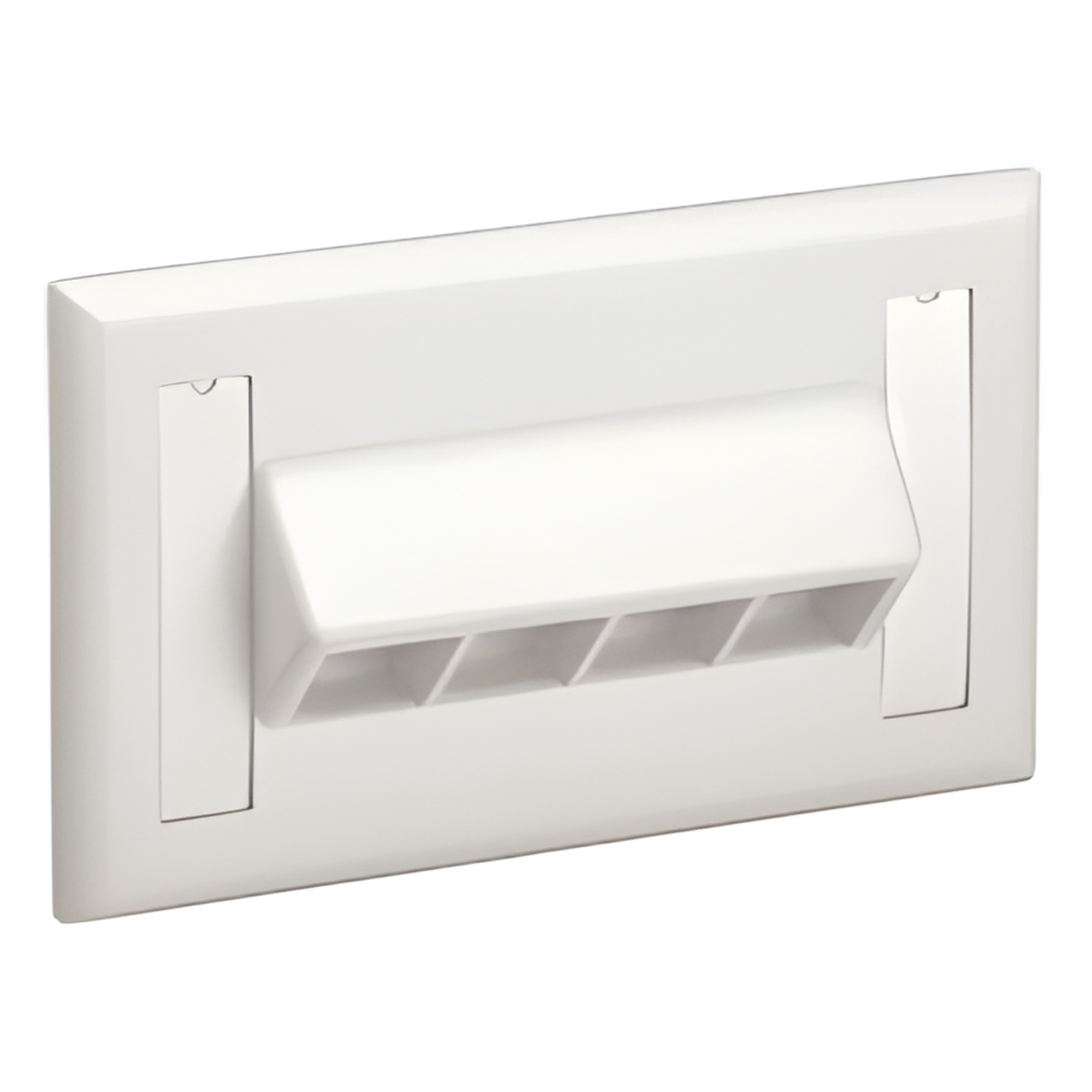 Placa de Pared Horizontal / 4 Puertos Keystone / 69.8 x 114.3 mm / 2.75 x 4.5 pulg. / Blanco Mate — PANDUIT · SKU NK4HSFIWY
