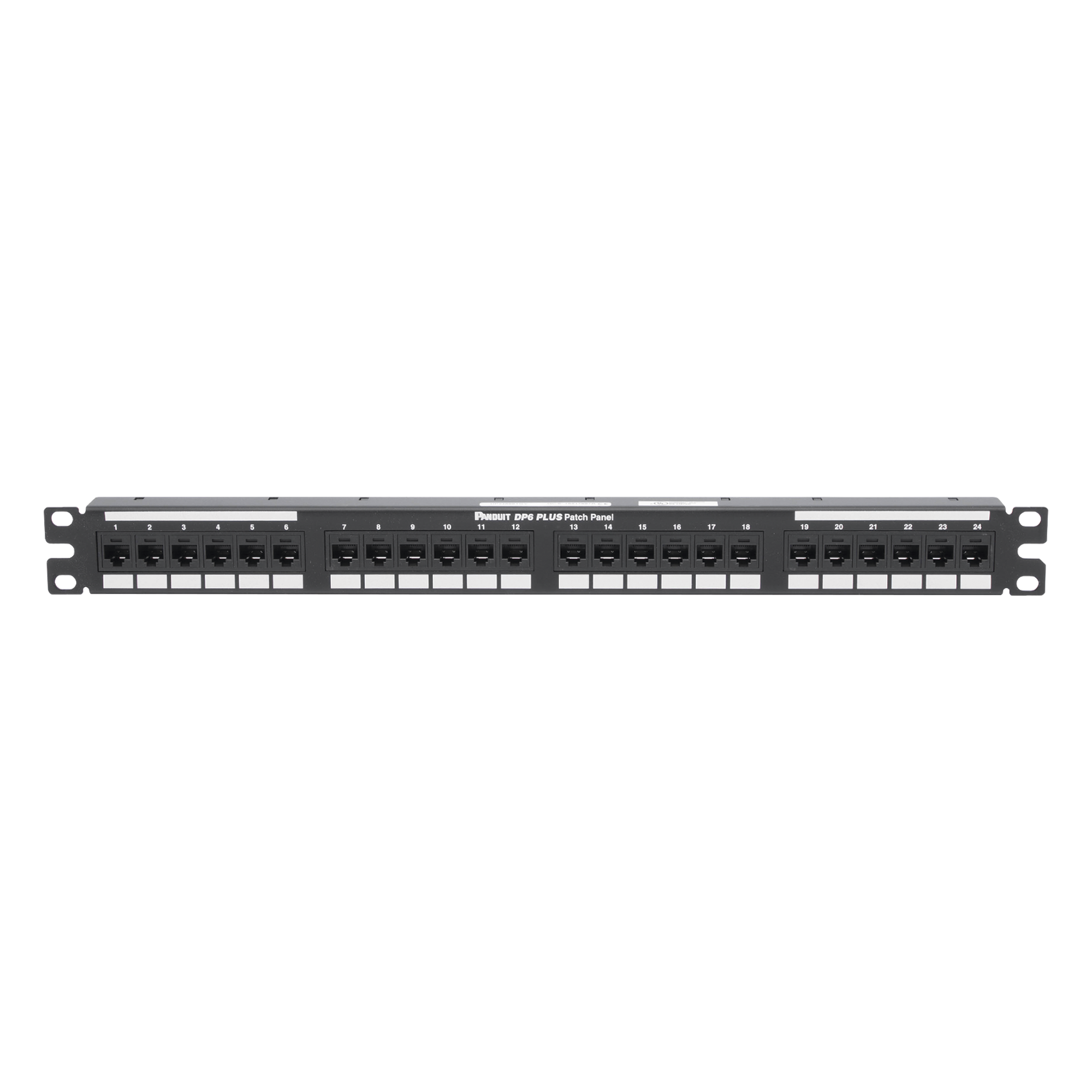 Panel de Parcheo de Impacto / Categoría 6 / 24 Puertos / 1UR / 1-250 MHz / PoE++ 100W — PANDUIT · SKU DP24688TGY
