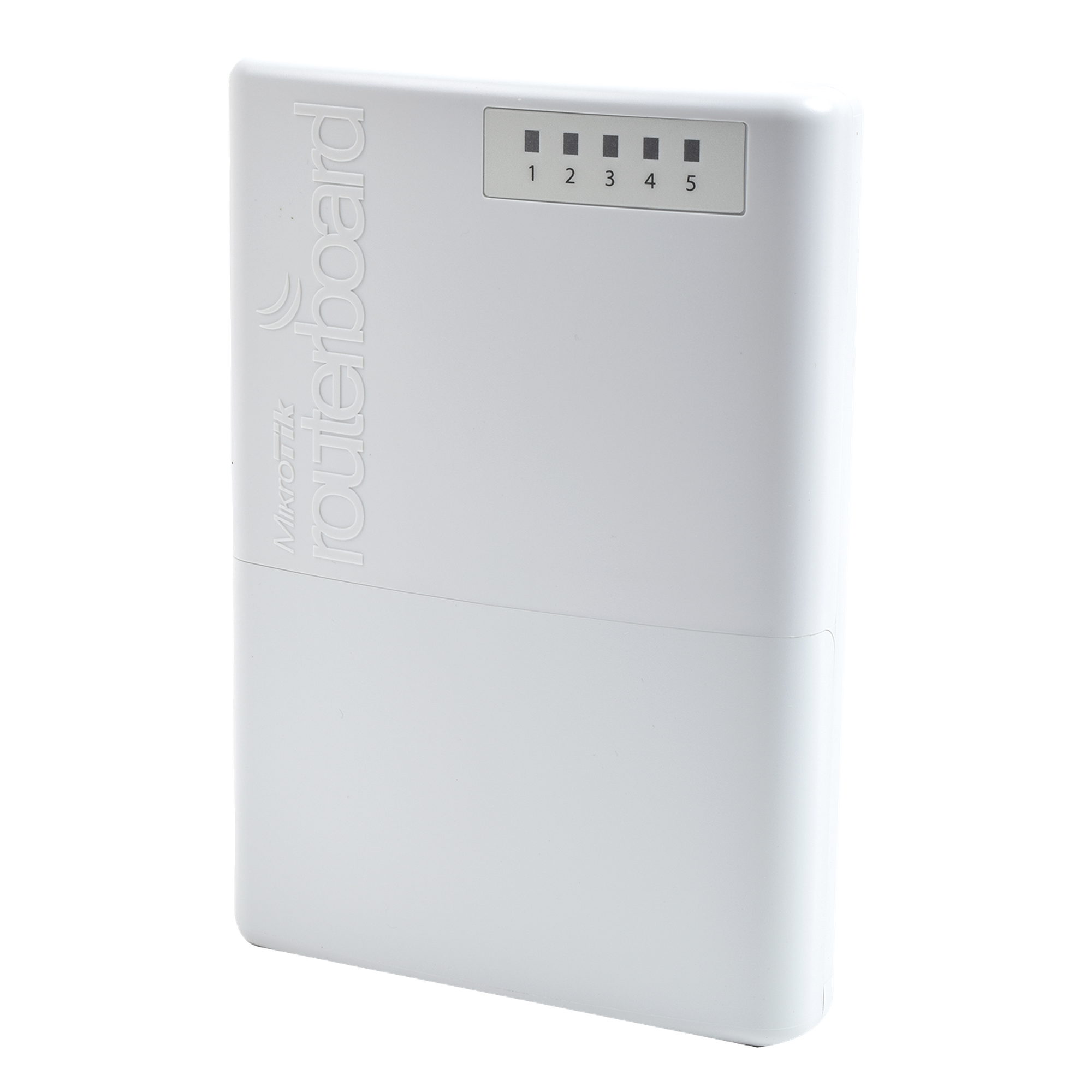 Router exterior / 5 puertos Fast Ethernet blindados / PoE pasivo 4 puertos / IP66 / CPU 650 MHz / RouterOS Nivel 4 — MIKROTIK · SKU RB750P-PBR2