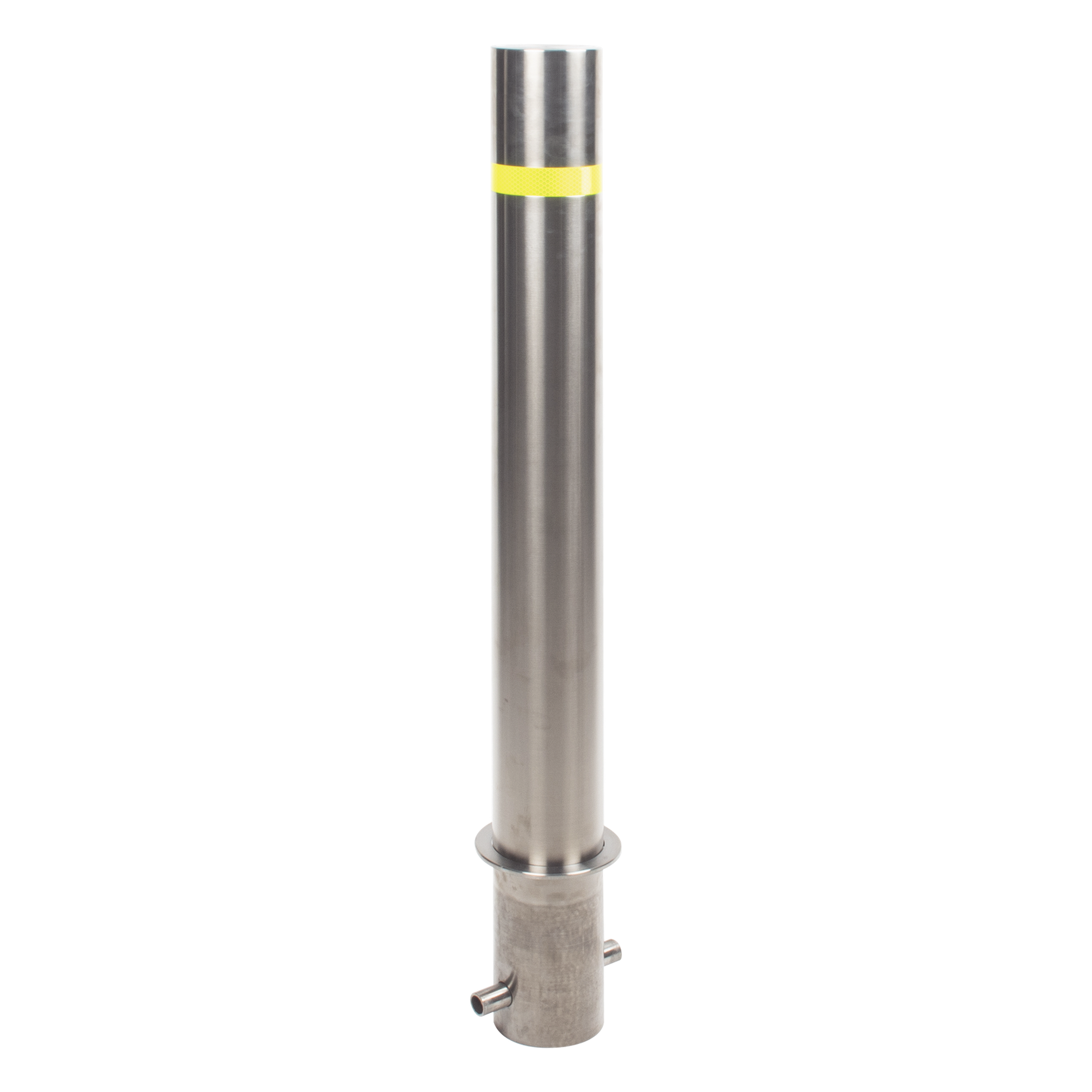 Bolardo Fijo / Acero Inoxidable 304 / 900 mm (35.4 in) / Diámetro 114 mm / Espesor 2 mm / Acabado Pulido — ACCESSPRO · SKU XB-900-F