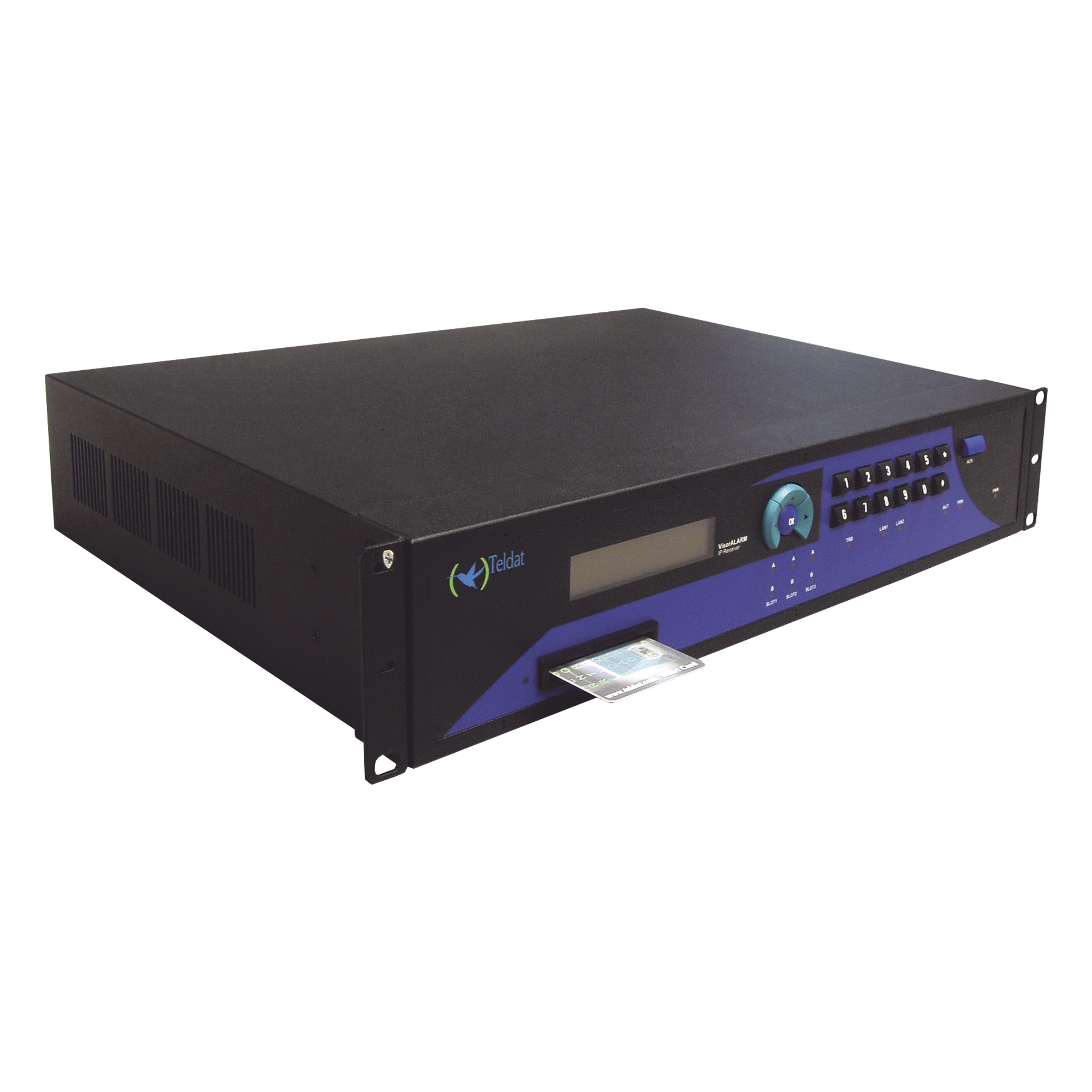 Receptora IP Central de Monitoreo / 3,000 Dispositivos / Cifrado AES 512 Bits / 20 Conexiones Concurrentes / Redundancia Primario/Secundario y Clúster — FIRE-LITE · SKU VISORALARMPLUS