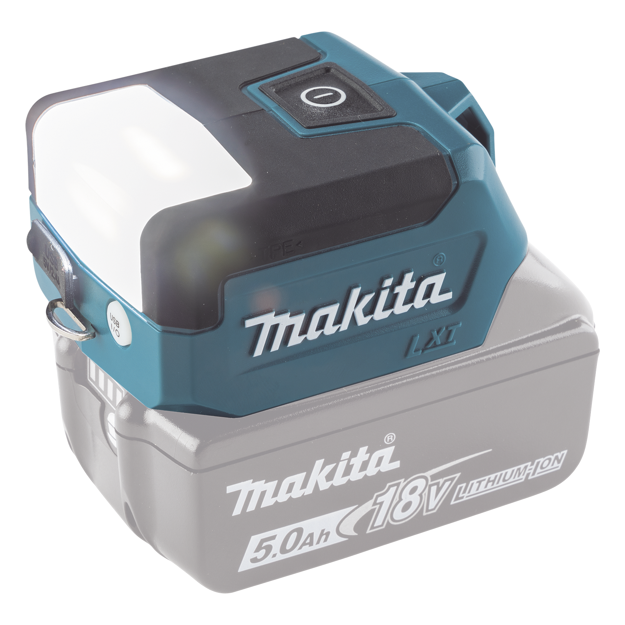 Linterna LED Compacta / 300 Lúmenes / 29 Horas de Autonomía / Puerto USB / Batería 18V LXT — MAKITA · SKU DML-817