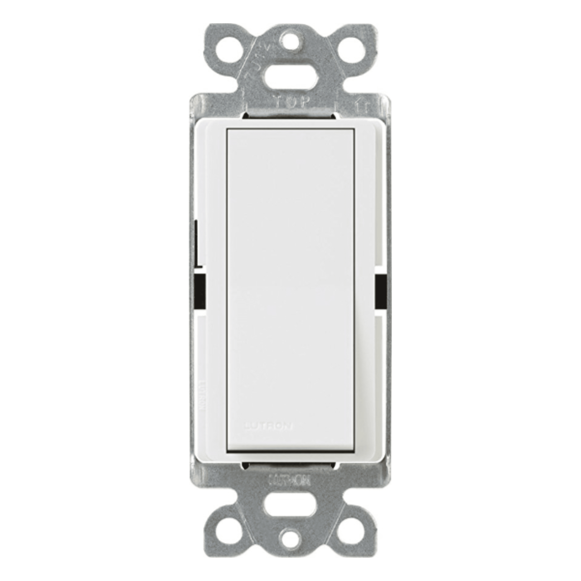 Apagador de Pared Unipolar / 15 A / 120/277 V / Paleta Decoradora / Cargas Generales y Motores / Acabado Brillante — LUTRON ELECTRONICS · SKU CA1PSWHS