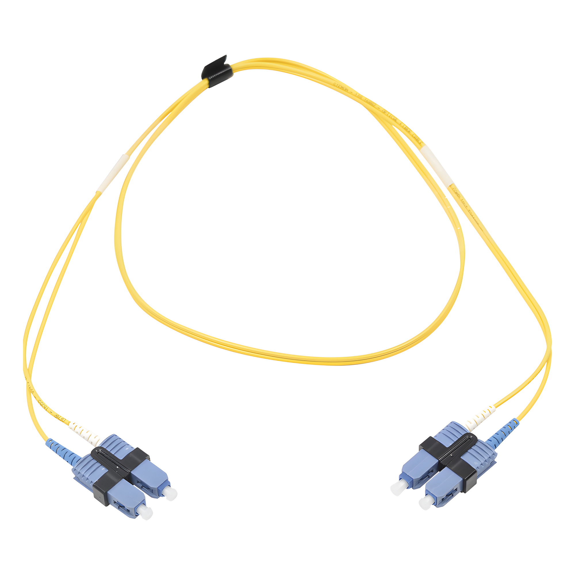 Jumper de Fibra Óptica Monomodo / OS2 / SC/UPC Duplex / OFNR / 1 Metro (3.28 Pies) / Amarillo — SIEMON · SKU FJ2-SCUSCUL-01