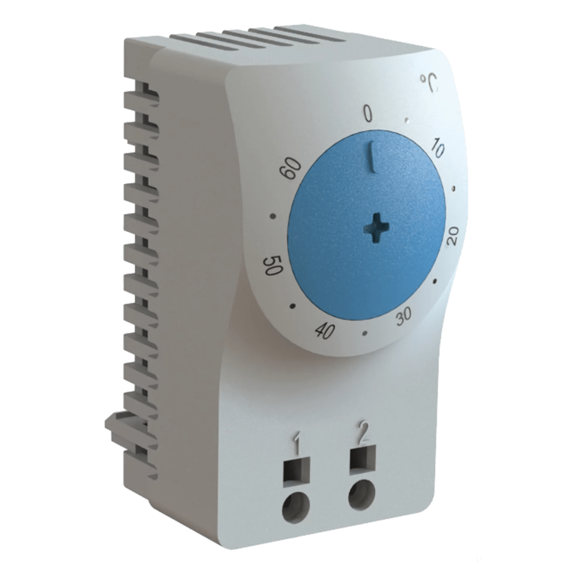 Termostato para Gabinete Eléctrico / Control de Temperatura en °C / Sensor Bimetálico / Riel DIN 35 mm / Terminales AWG 14 — HOFFMAN · SKU ATEMNOC