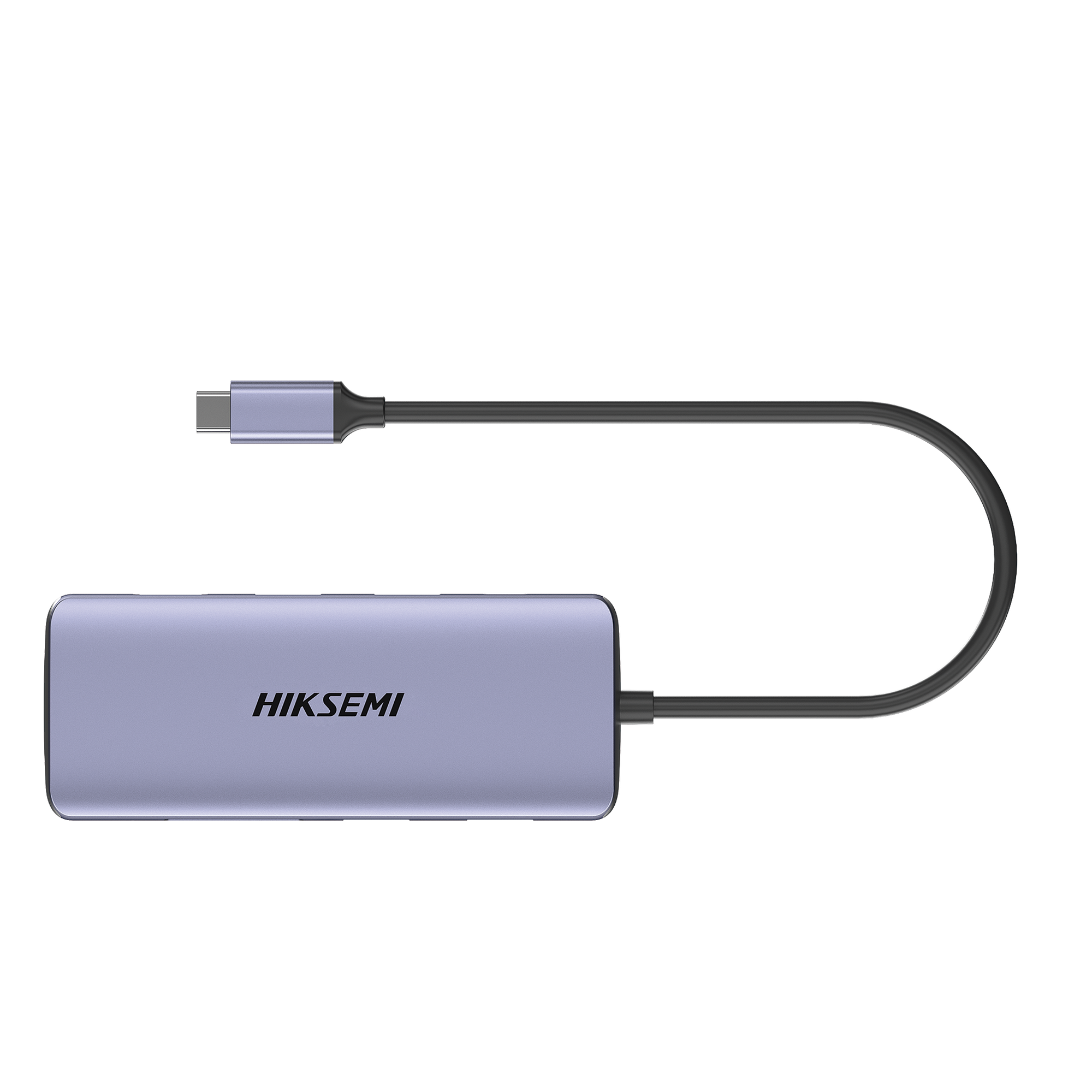 Hub USB-C 8 en 1 / HDMI 4K@30Hz / 3x USB 3.0 5 Gbps / Lector SD + Micro SD / PD 100W / Aluminio 112 mm (4.4 in) — HIKSEMI by HIKVISION · SKU HS-HUB-DS8