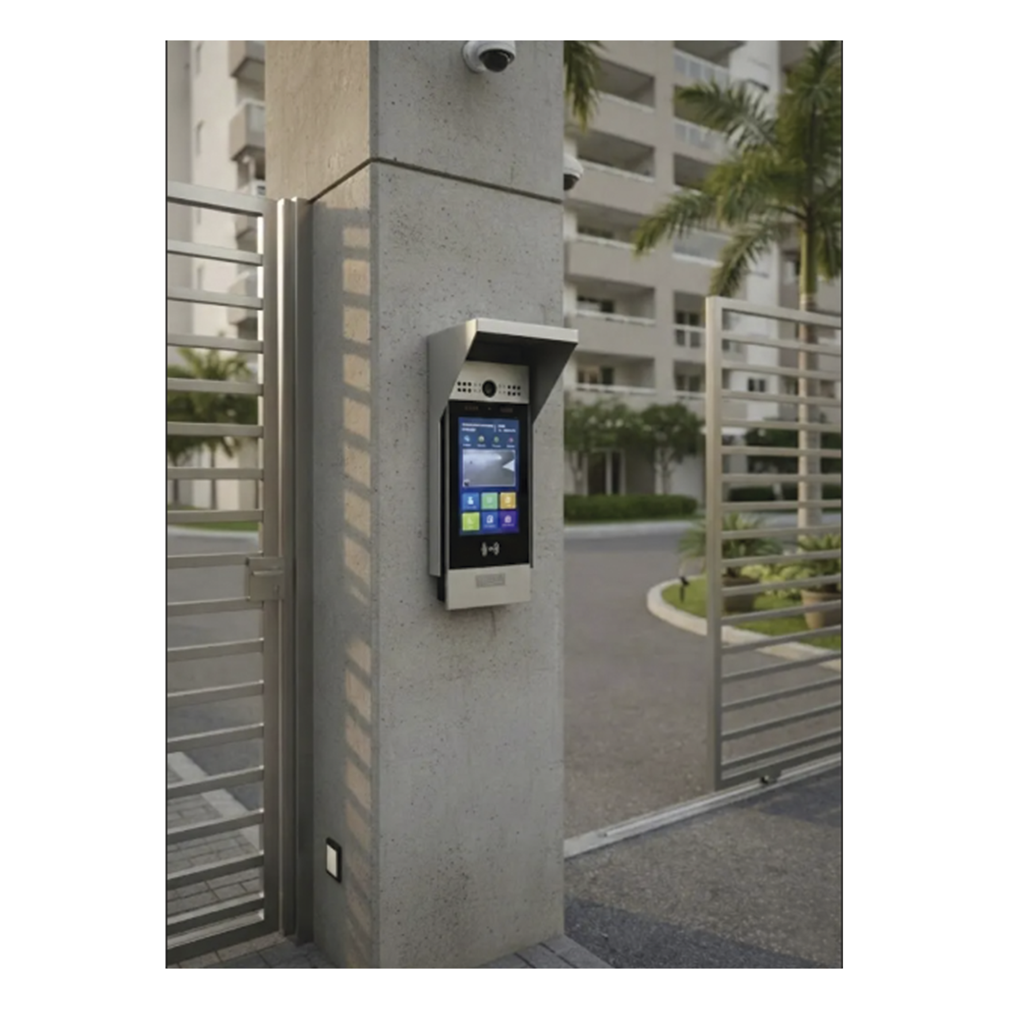 Carcasa Protectora de Metal / 312 × 150 × 129 mm / Control de Acceso y Reconocimiento Facial / -50 °C a 60 °C / Humedad 5% a 95%